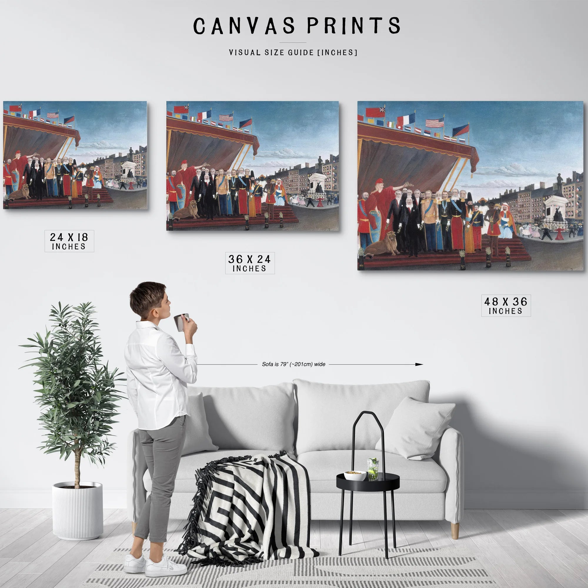 The Representatives Of Foreign Powers Coming To Greet The Republic As A Sign Of Peace By Henri Rousseau Fine Art Print