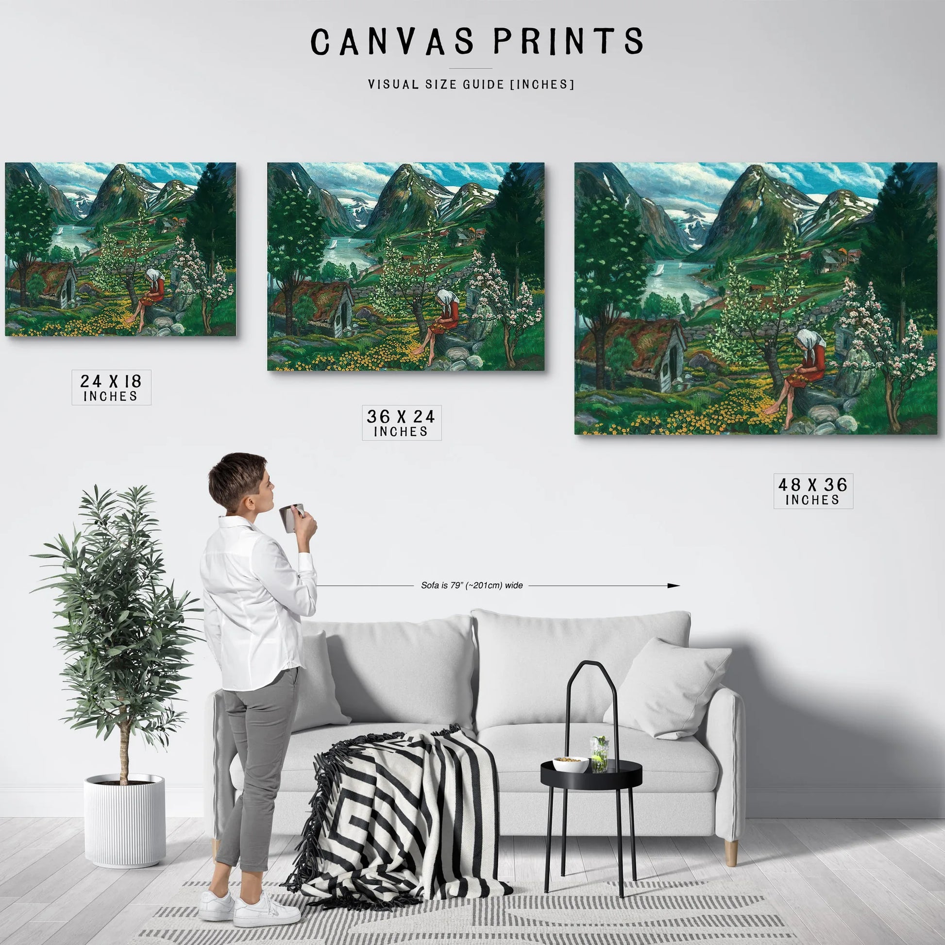 Kari Motif From Sunde By Nicolai Astrup Fine Art Print