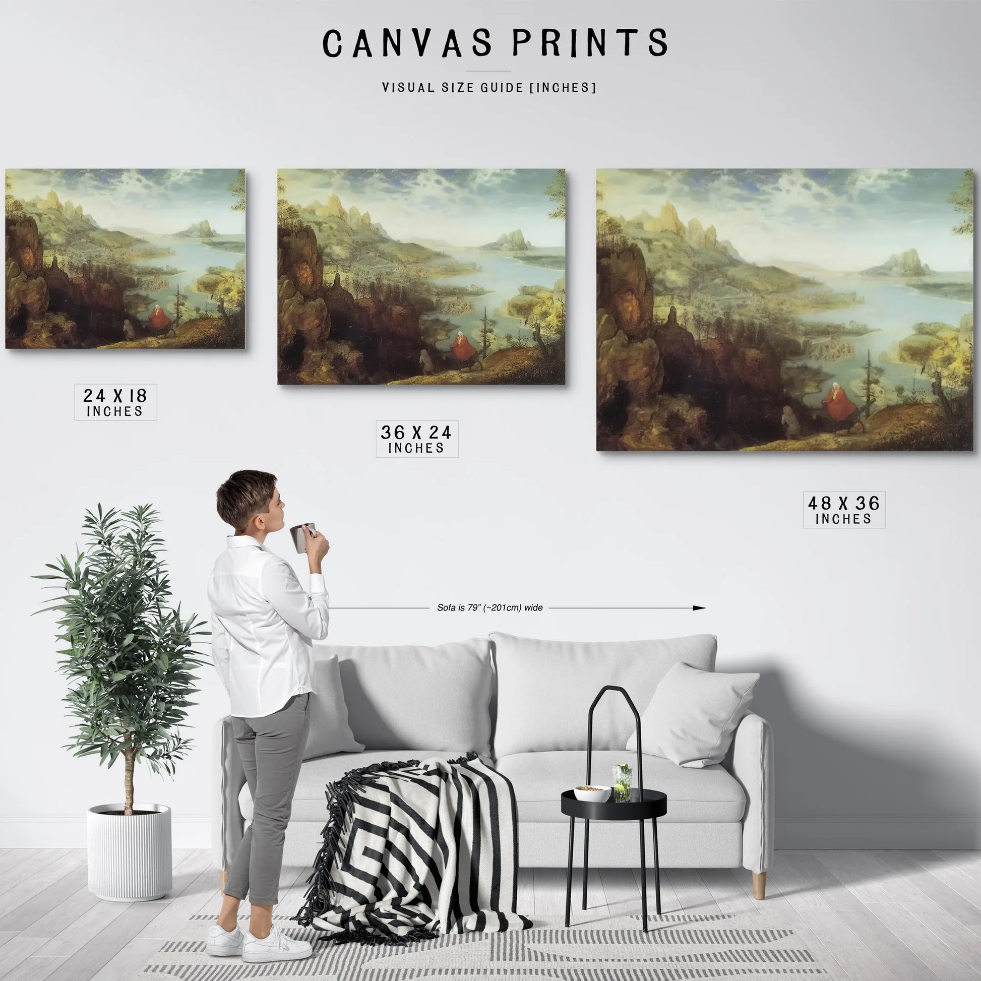 Landscape With The Flight Into Egypt By 1563 By Pieter Bruegel Fine Art Print