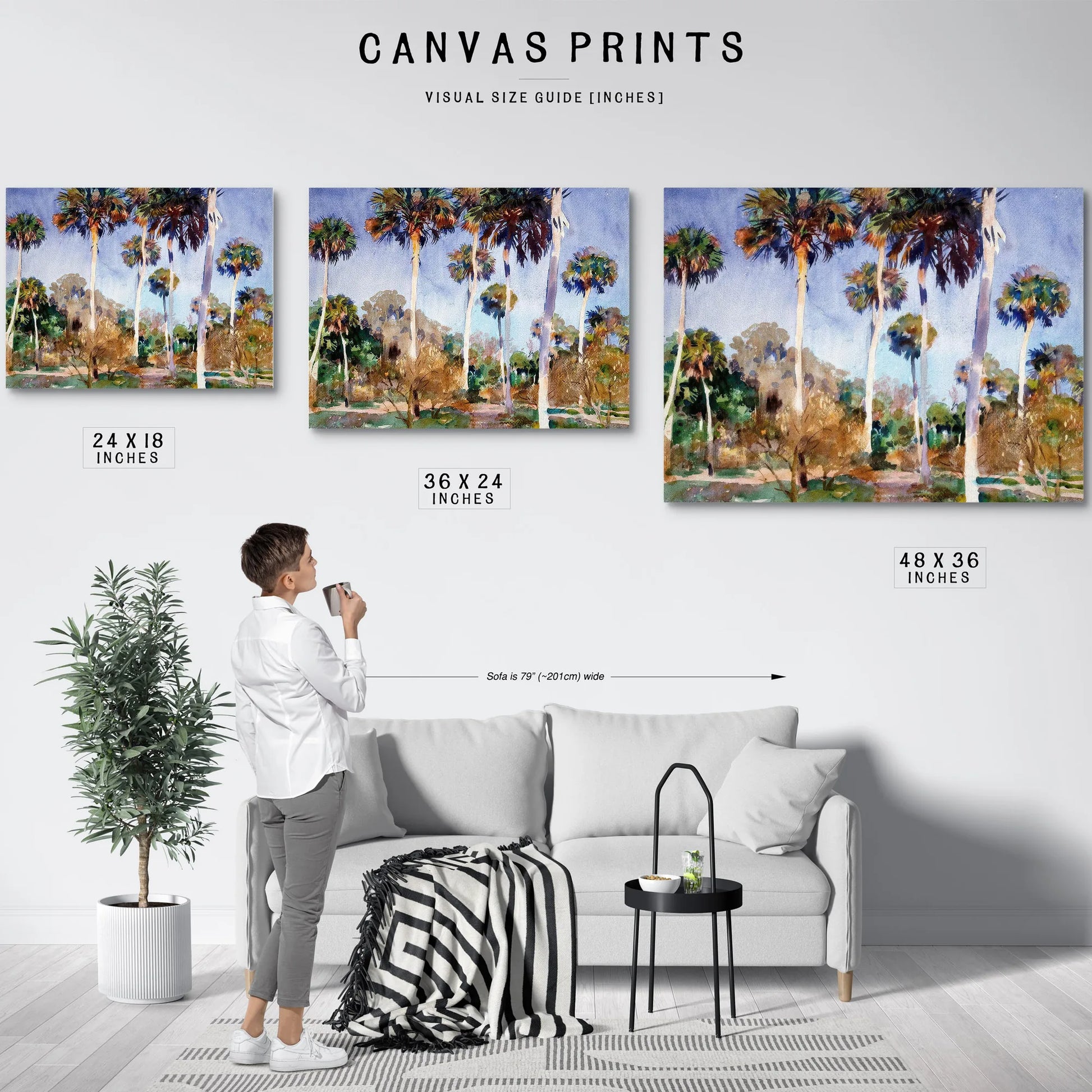 Palms By John Singer Sargent Fine Art Print
