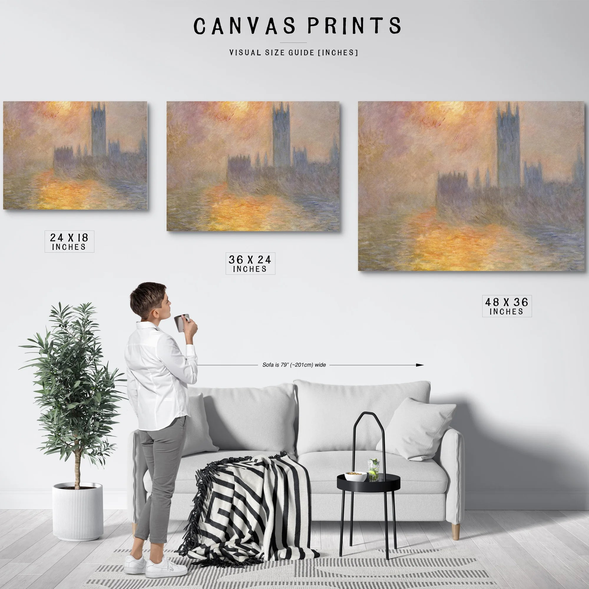 Parliament At Sunset By Claude Monet Fine Art Print