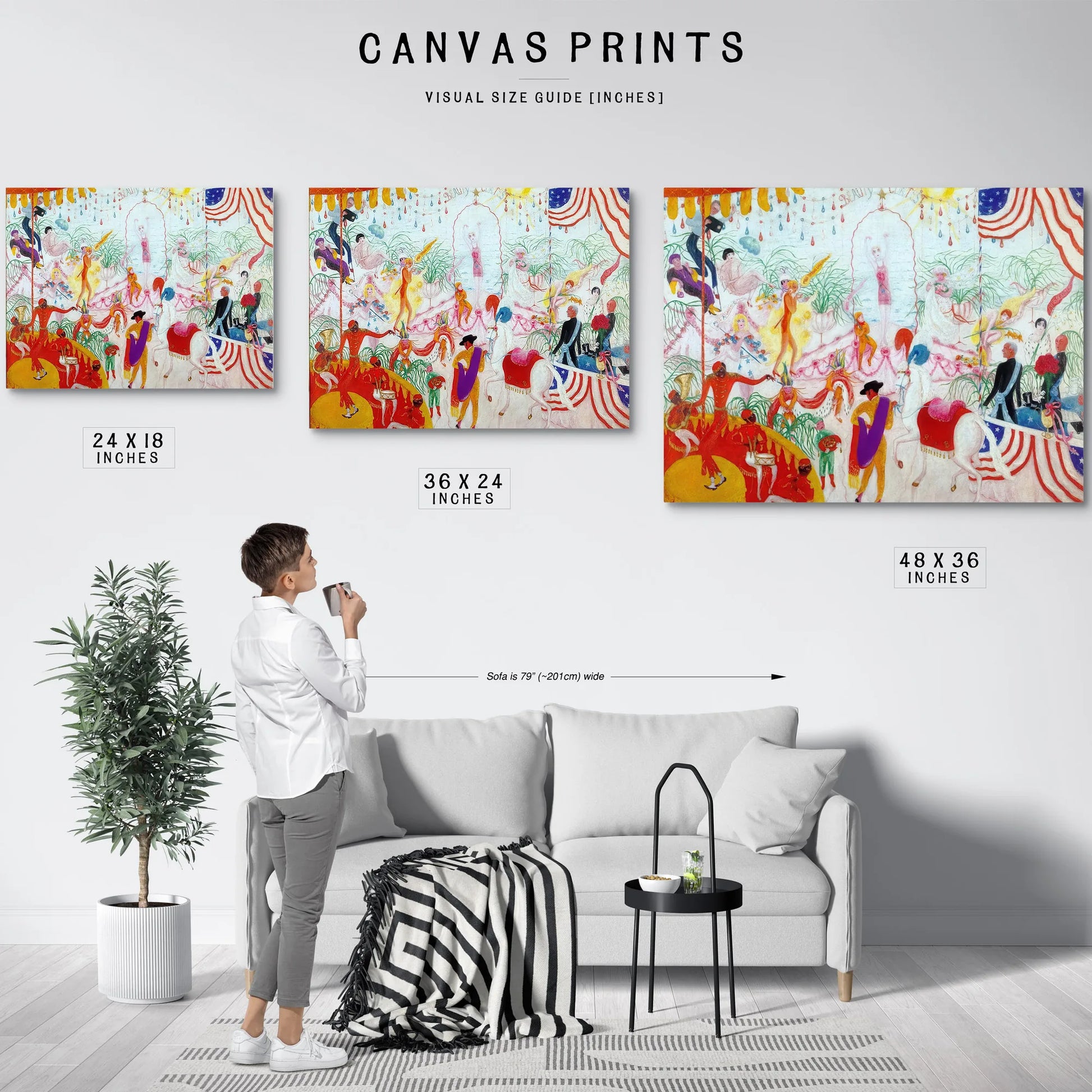 Beauty Contest To The Memory Of Pt Barnum By Florine Stettheimer Fine Art Print