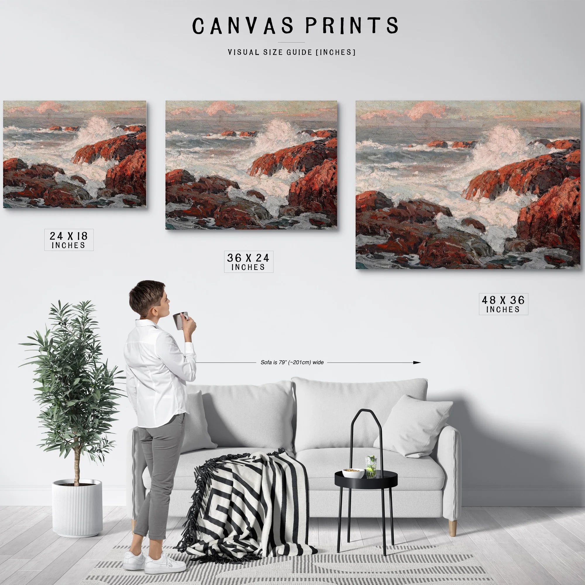 Crashing Waves By Edgar Payne Fine Art Print