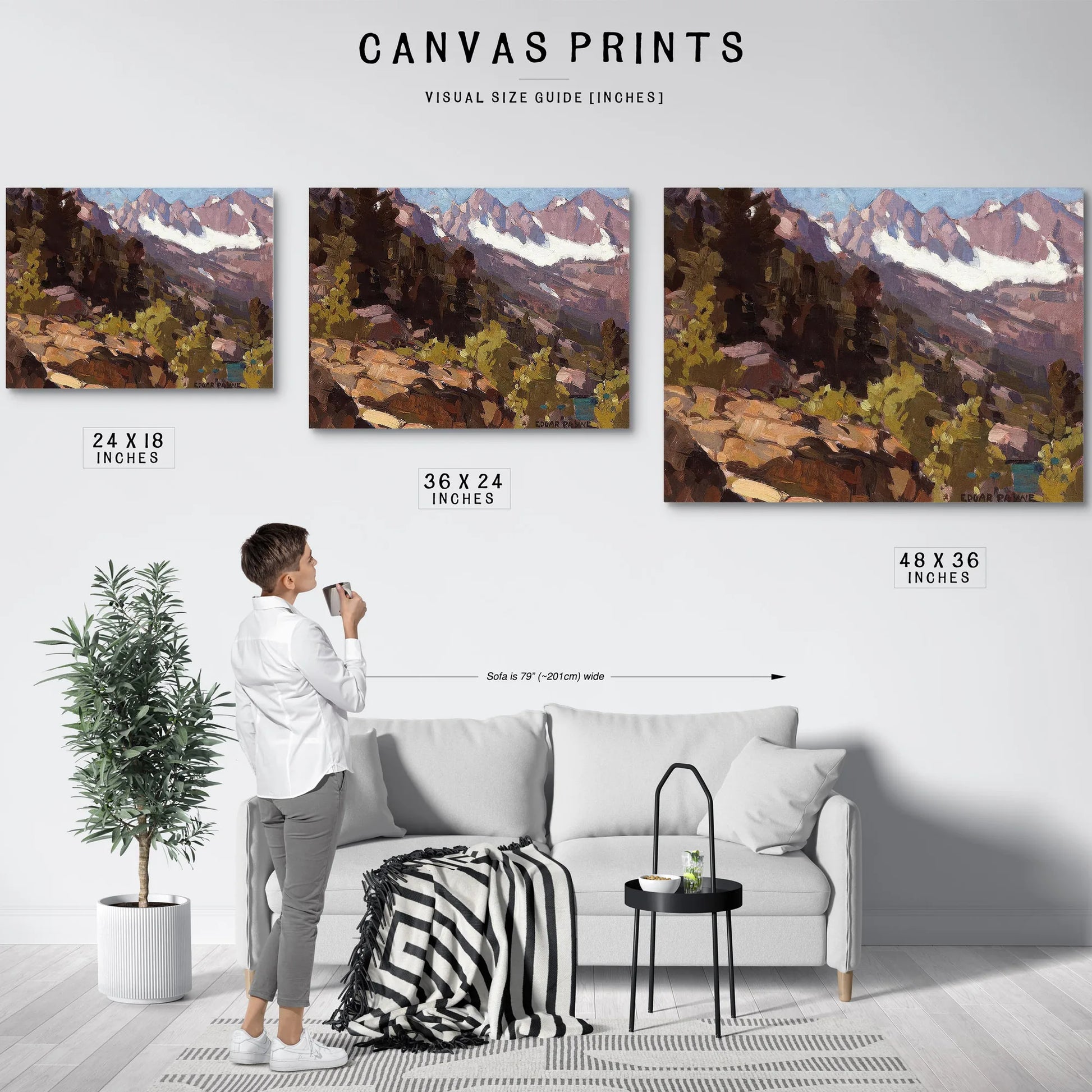 Sierras, Lake Payne By Edgar Payne Fine Art Print
