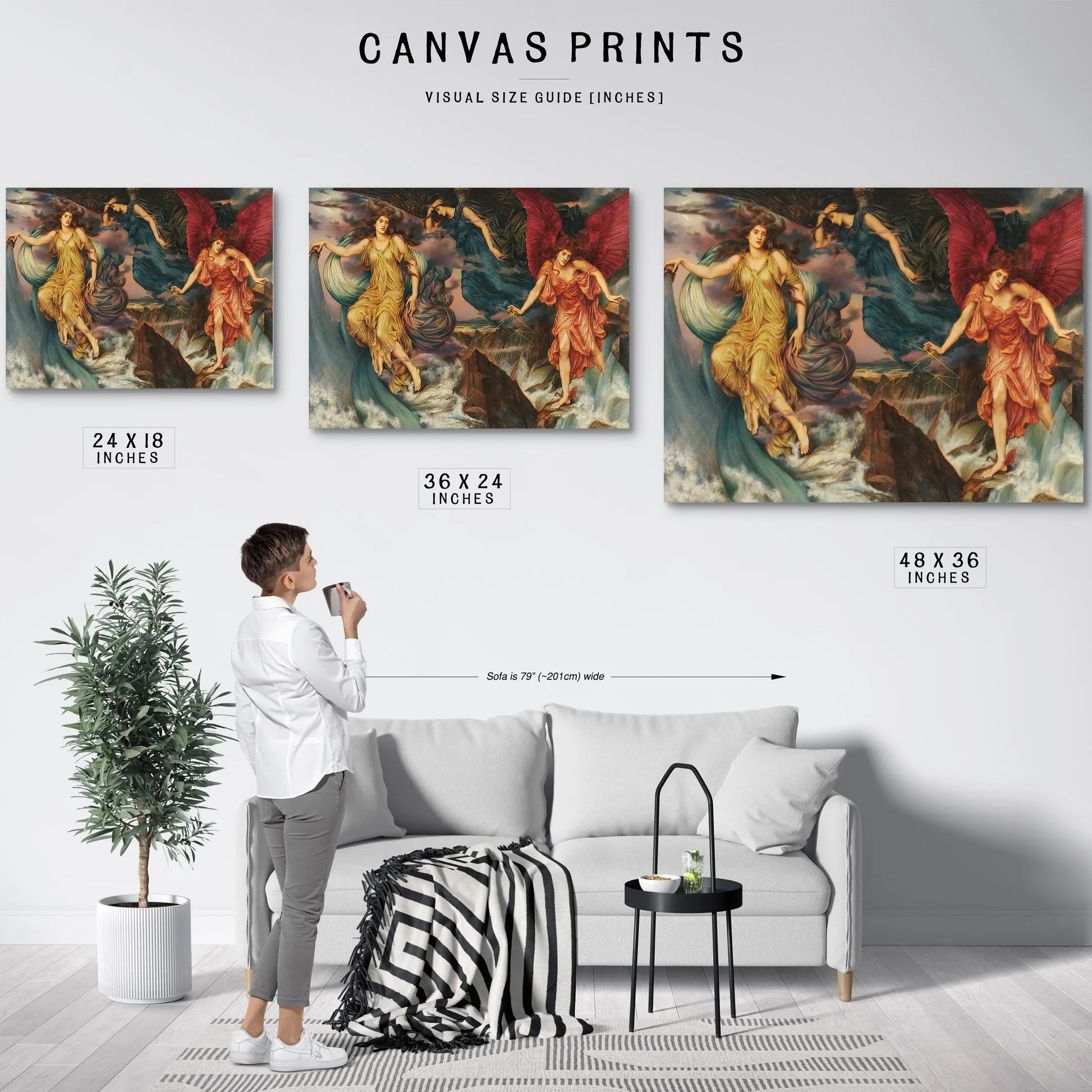 The Storm Spirits by Evelyn De Morgan
