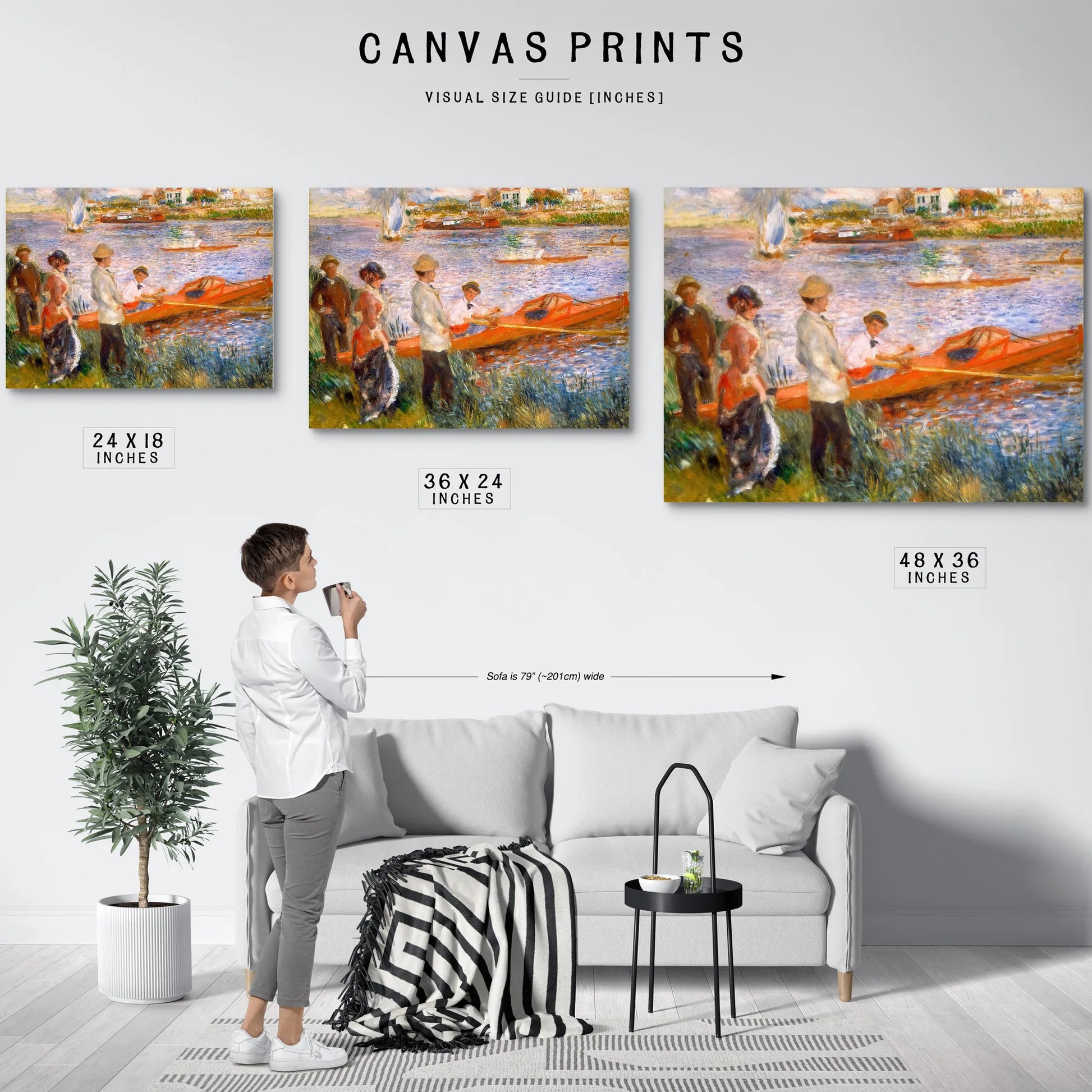 Oarsmen At Chatou By Pierre August Renoir Fine Art Print