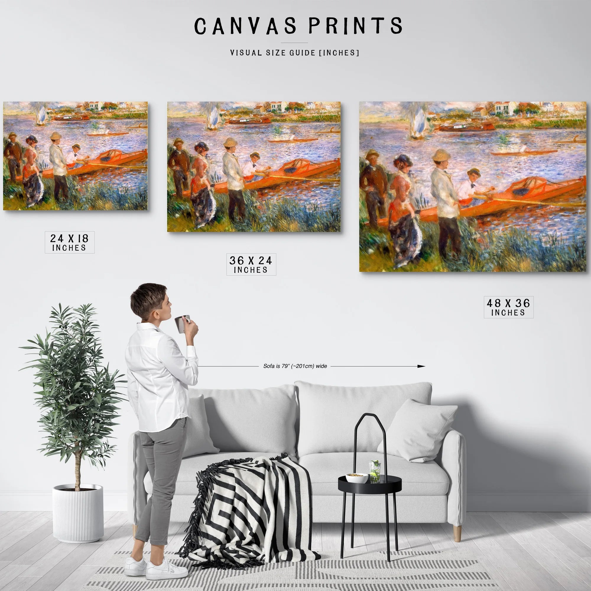 Oarsmen At Chatou By Pierre August Renoir Fine Art Print
