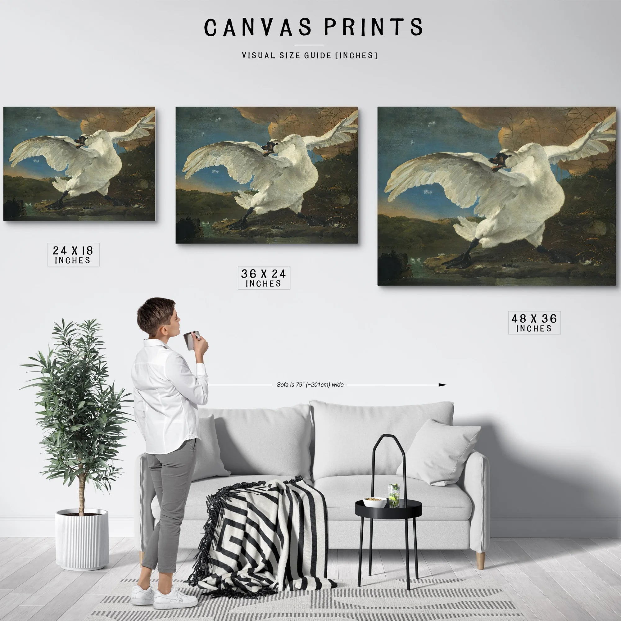 The Threatened Swan By Jan Asselyn Fine Art Print