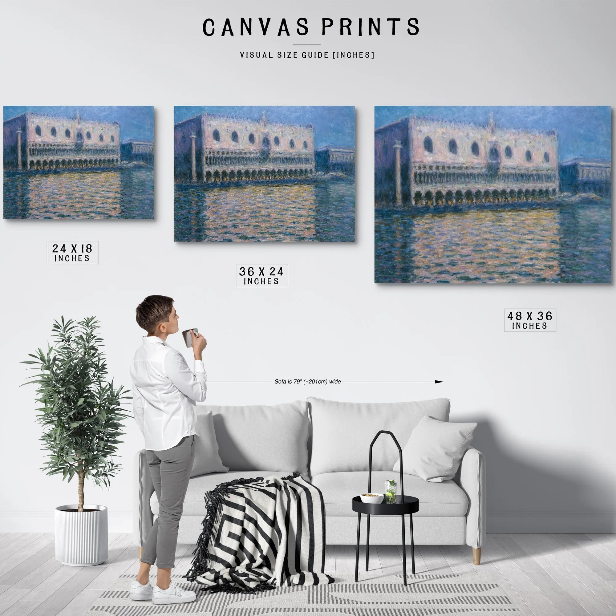 The Doge's Palace In Venice By Claude Monet Fine Art Print