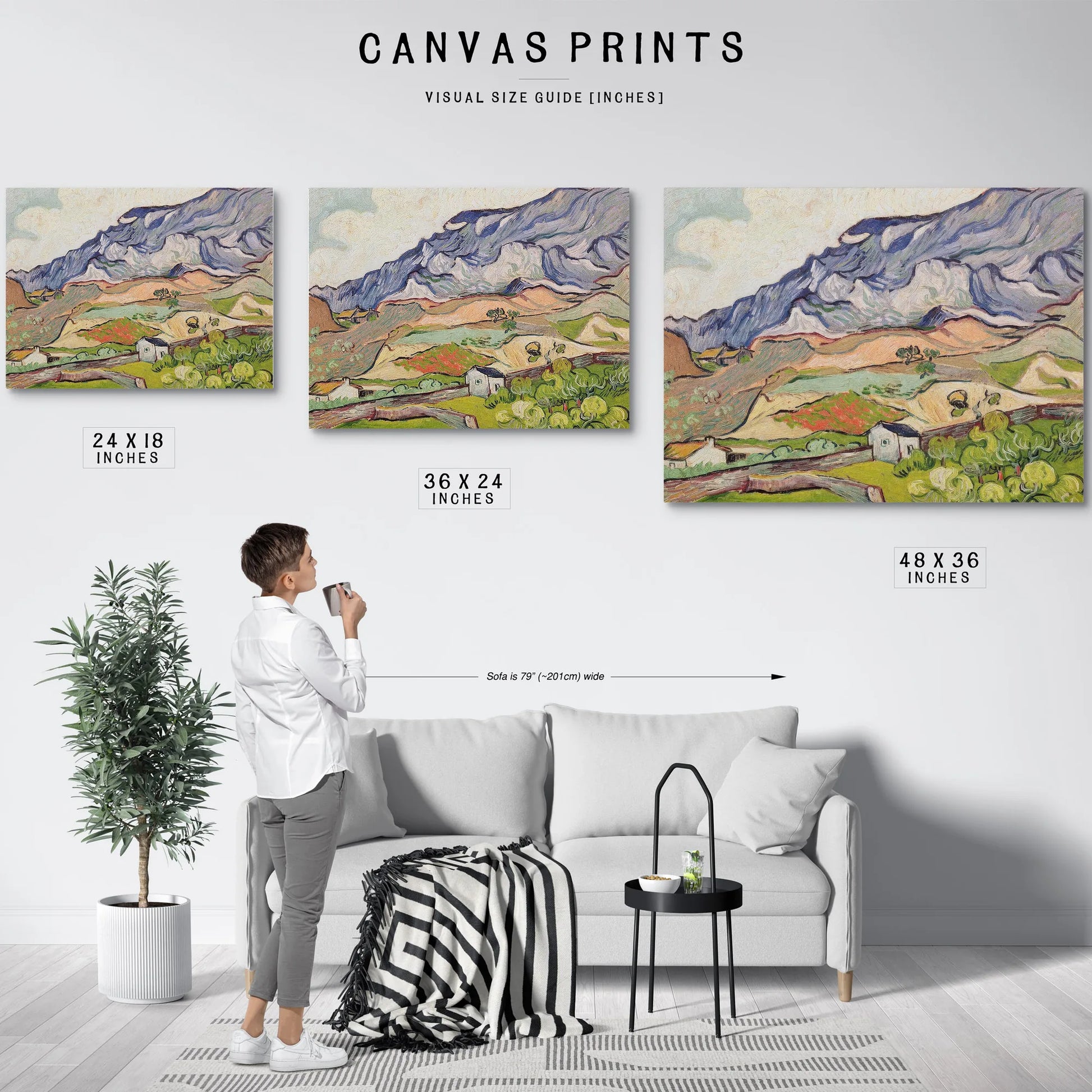 The Alpilles By Vincent Van Gogh Fine Art Print