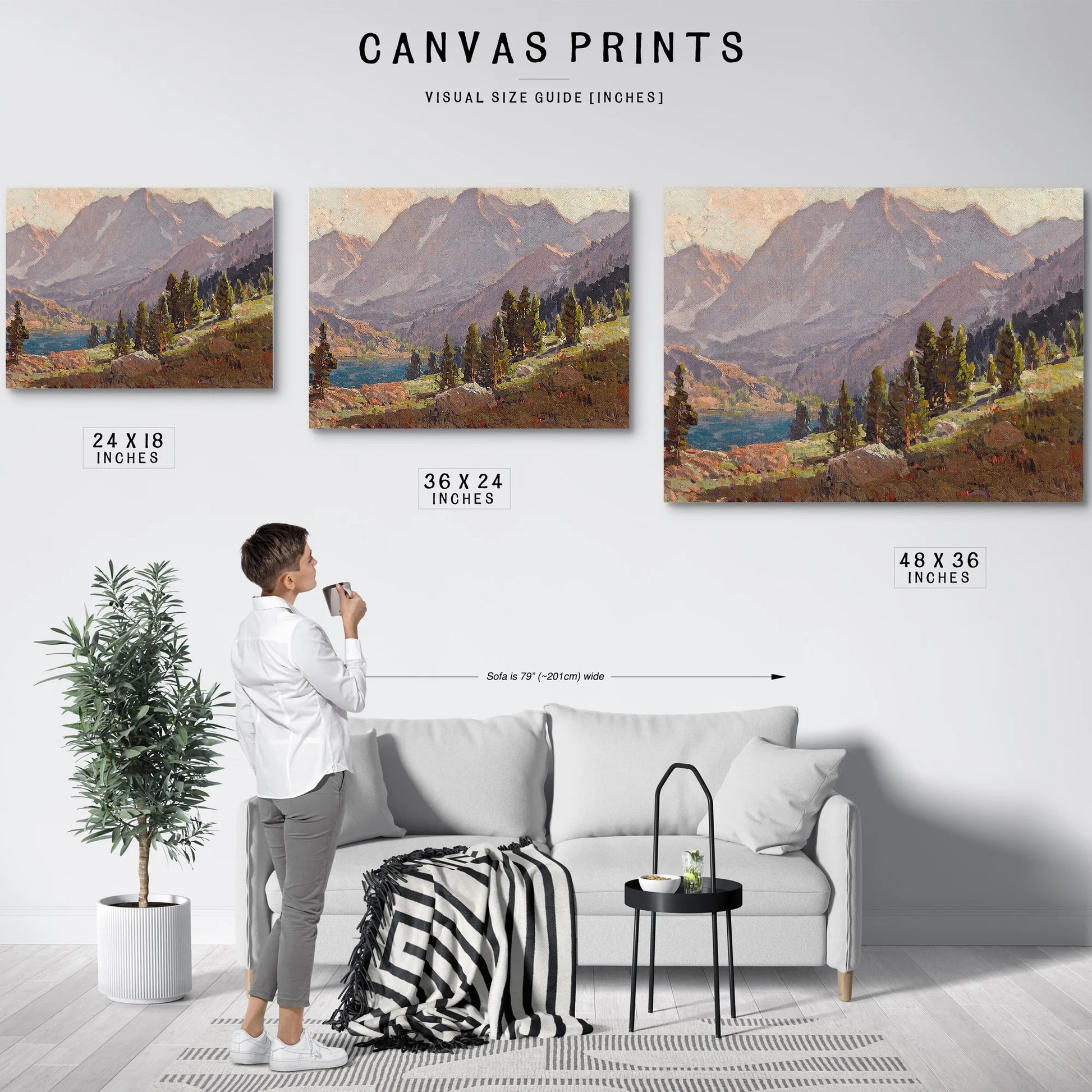 View At Sabrina Lake, Inyo County By Edgar Payne Fine Art Print