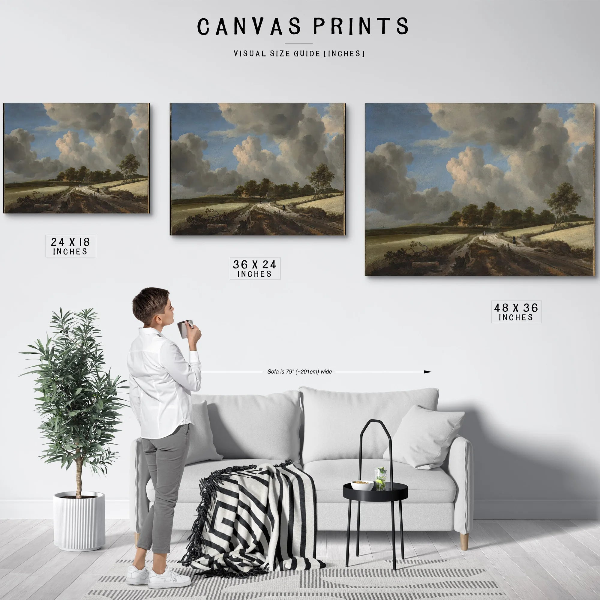 Wheat Fields By Jacob Van Rusdael Fine Art Print
