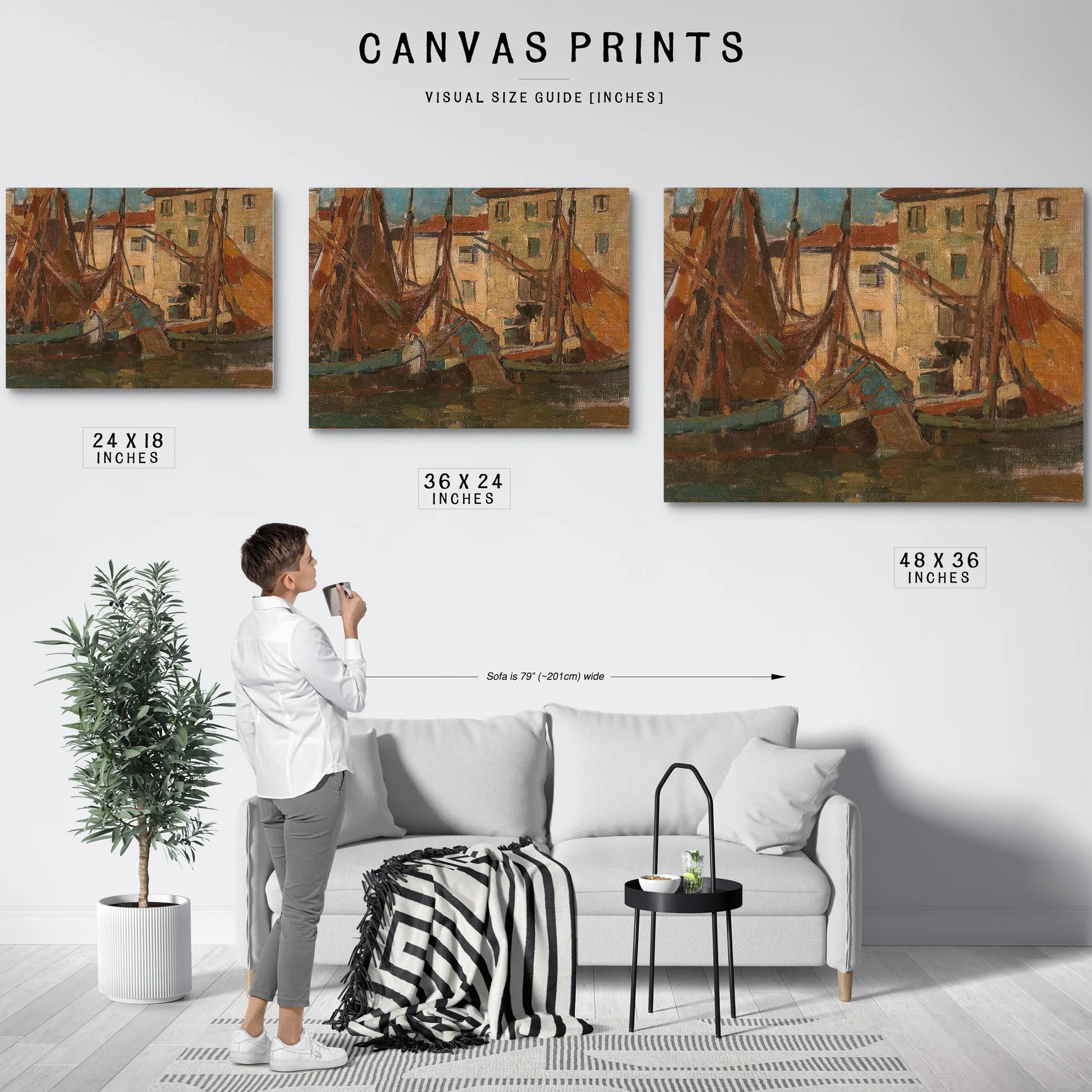Adriatic Fishing Boats By Edgar Payne Fine Art Print