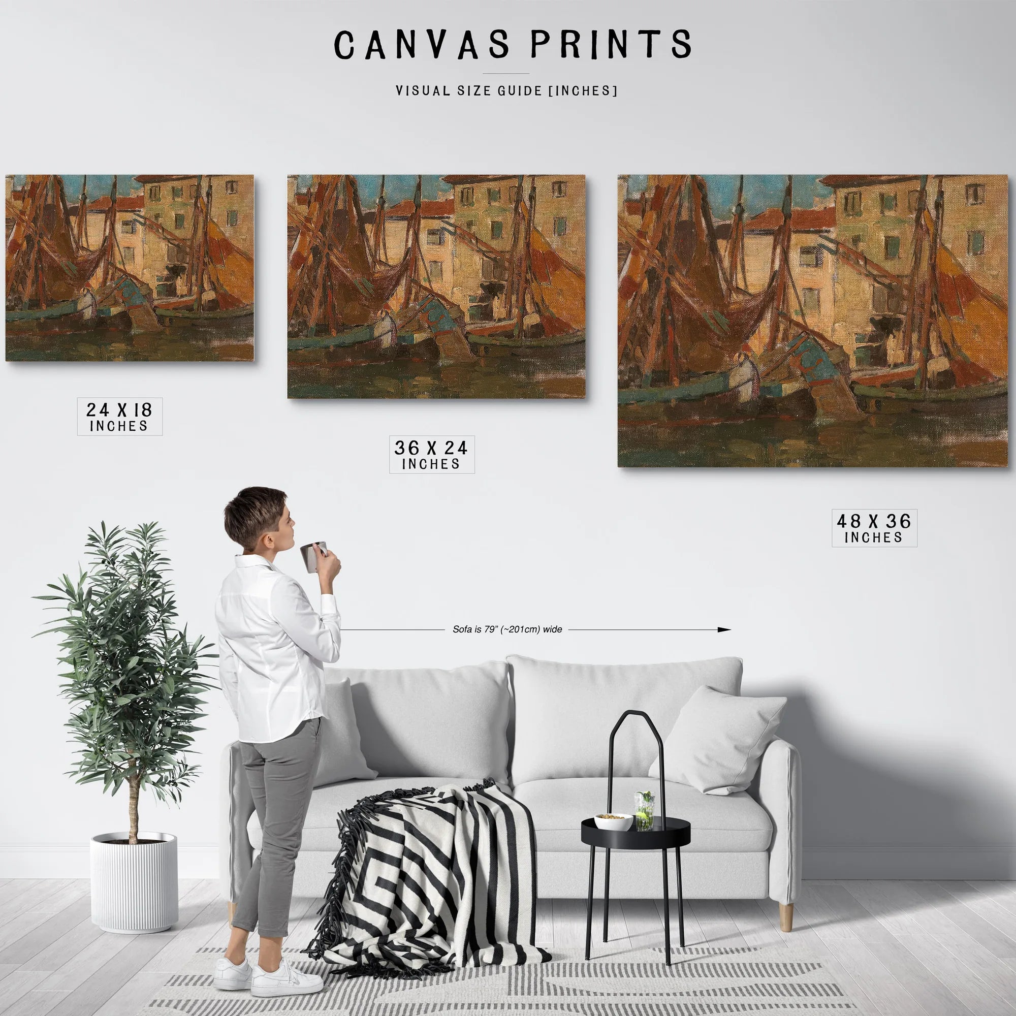 Adriatic Fishing Boats By Edgar Payne Fine Art Print