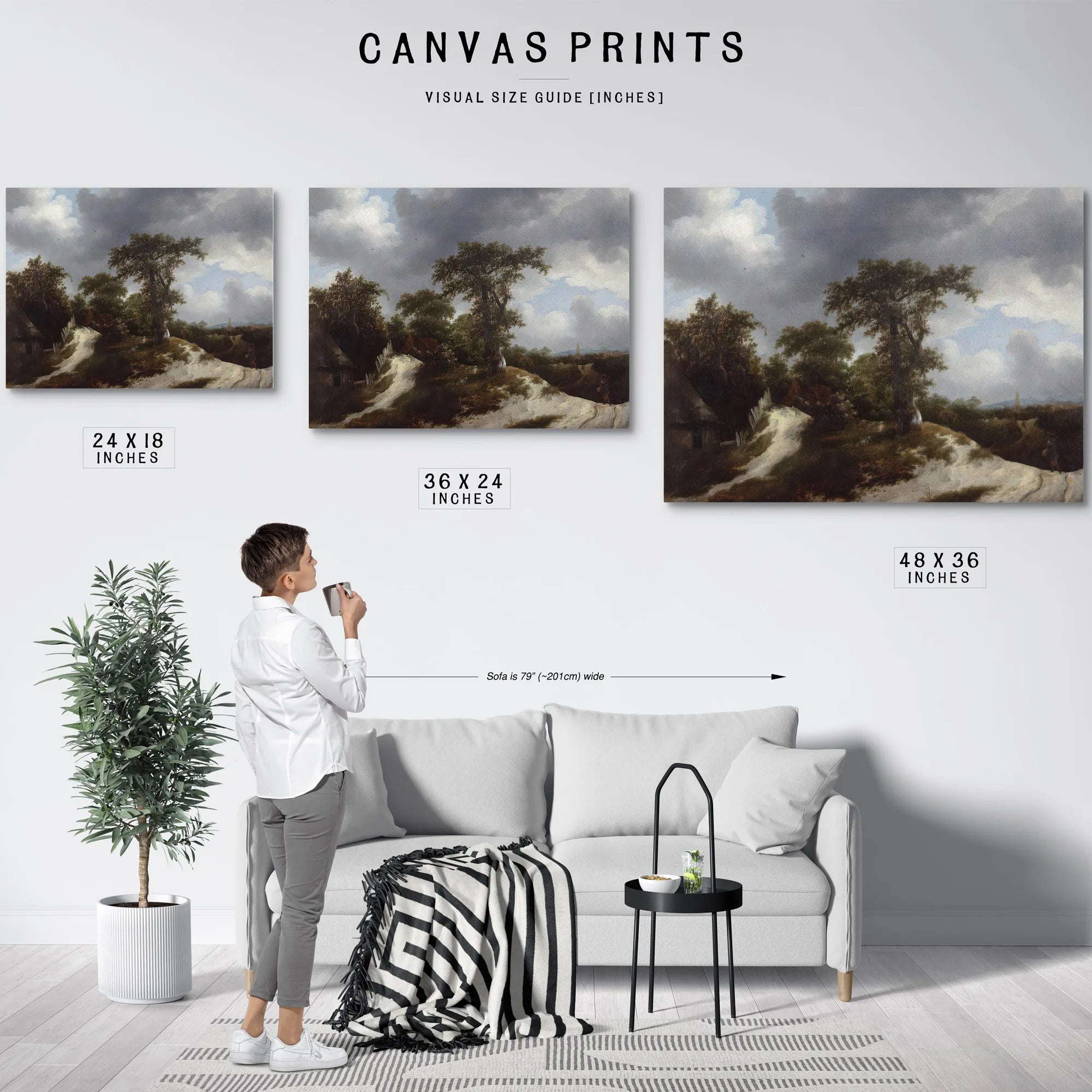 Countryside By Jacob Van Ruisdael Fine Art Print
