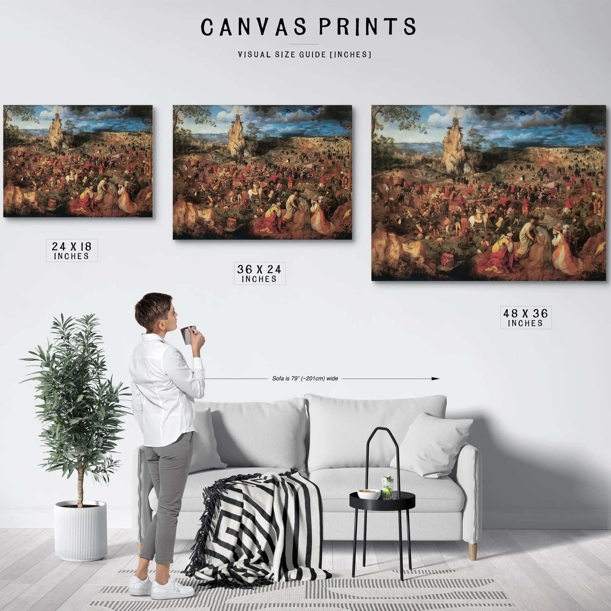 The Procession To Calvary 1564 By Pieter Bruegel Fine Art Print