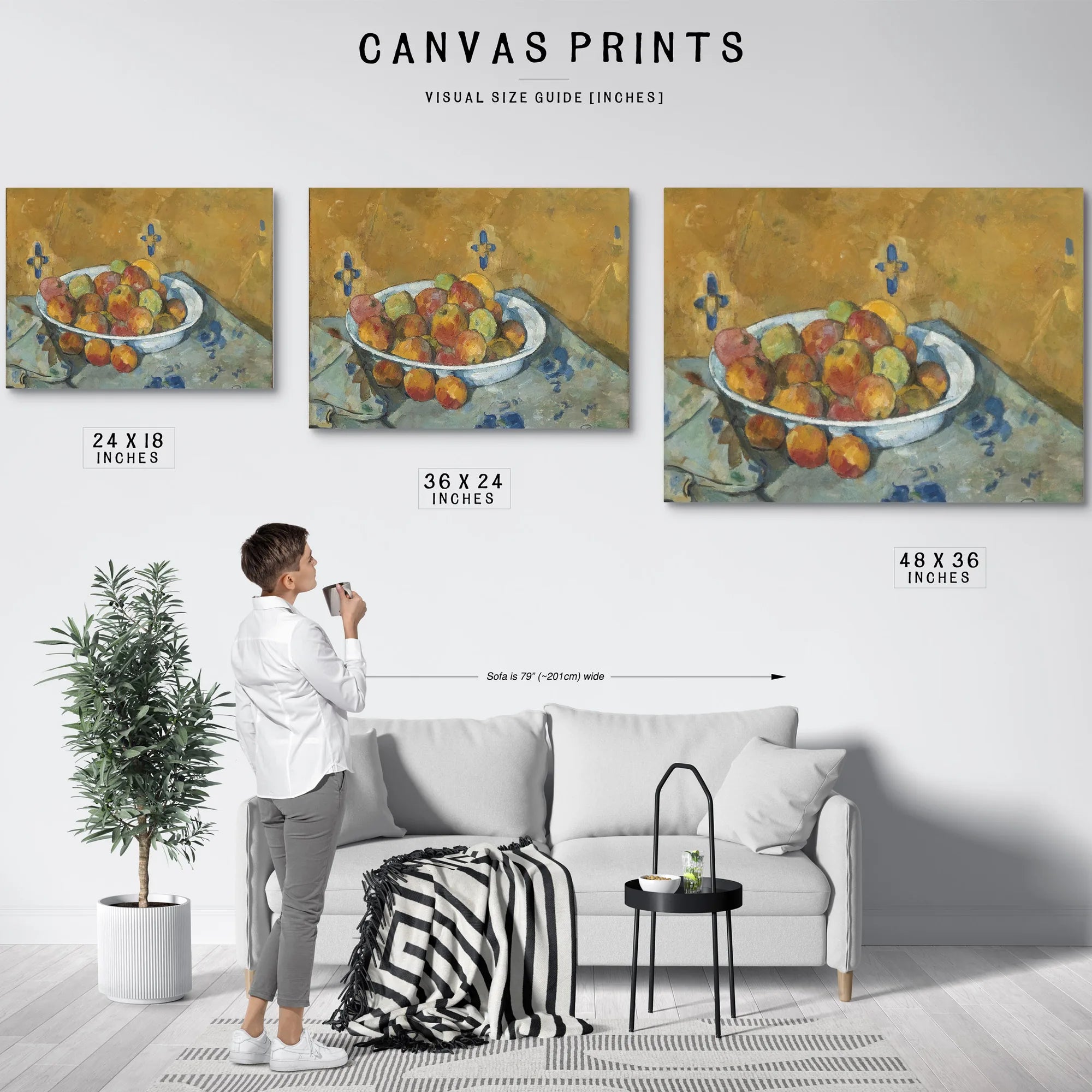 The Plate Of Apples By Paul Cezanne Fine Art Print