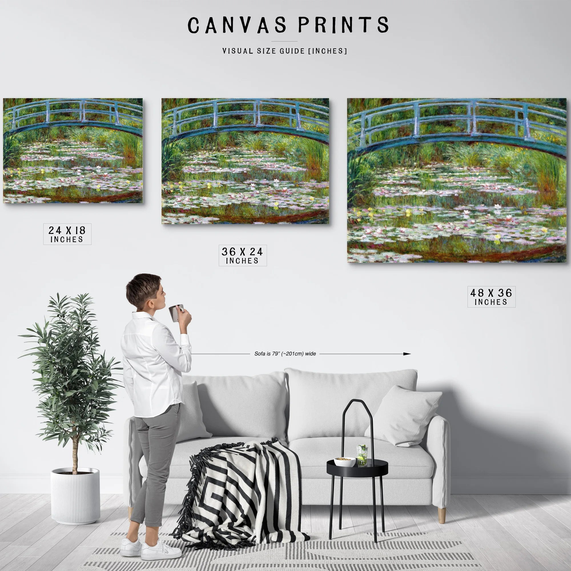 The Japanese Footbridge By Claude Monet Fine Art Print