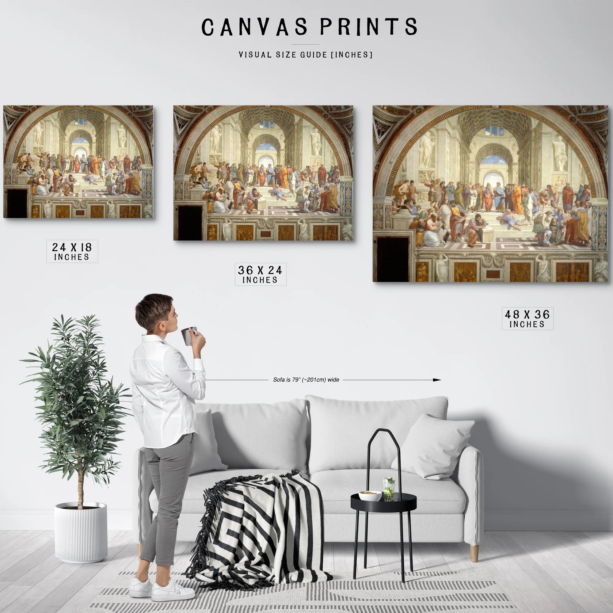School Of Athens By Raphael Fine Art Print