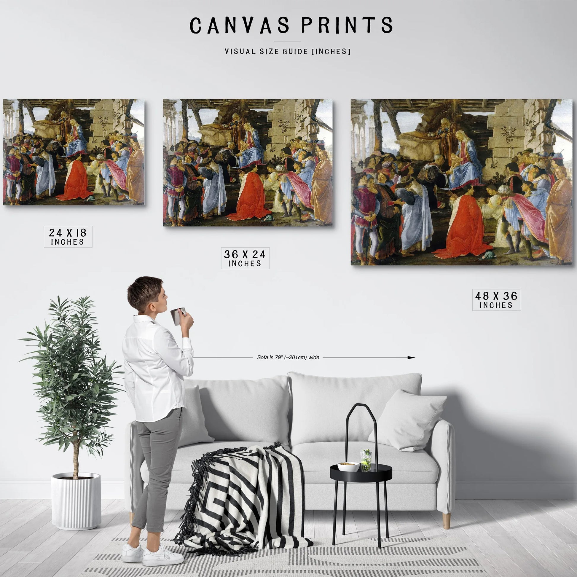 Adoration Of The Magib By Sandro Botticelli Fine Art Print