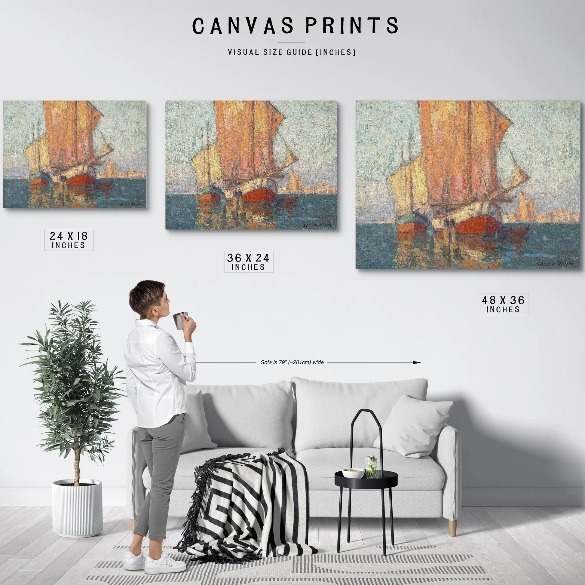 Golden Sails By Edgar Payne Fine Art Print