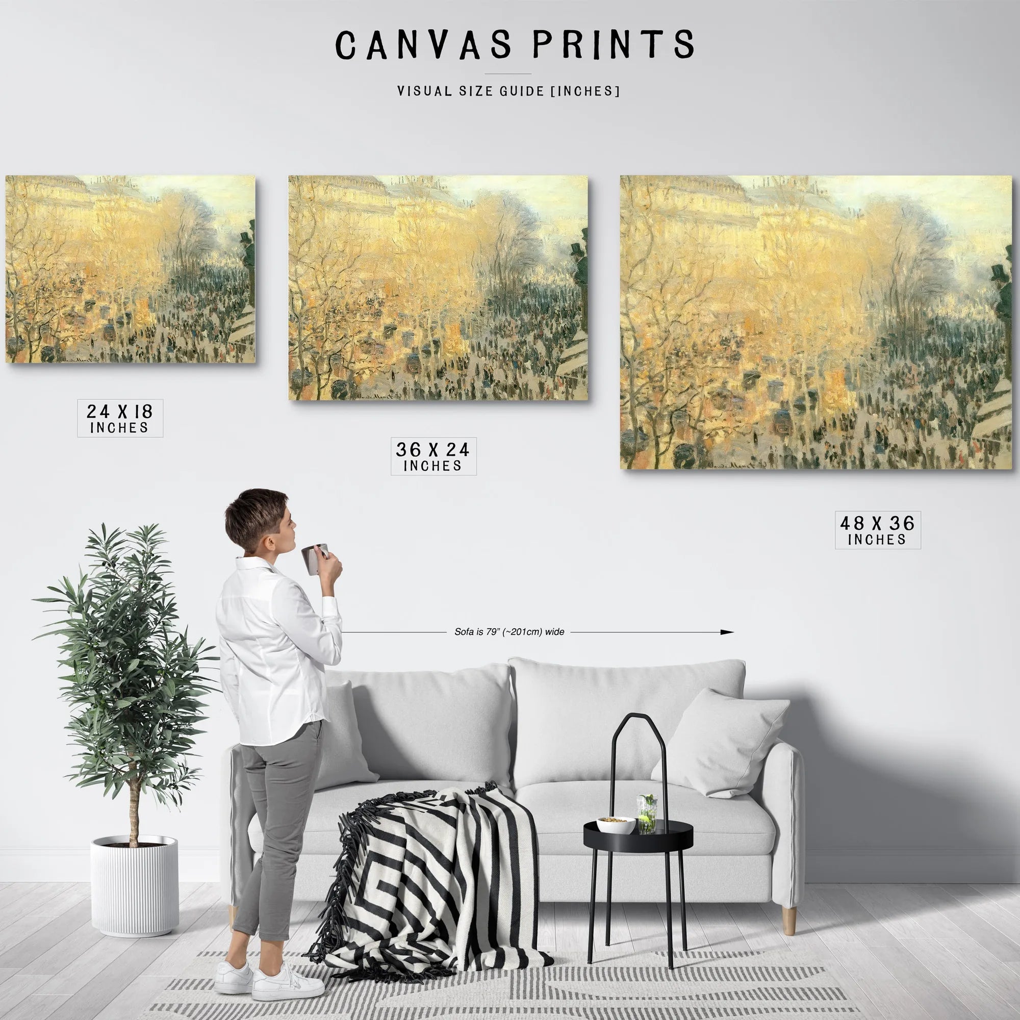 The Boulevard Des Capucines By Claude Monet Fine Art Print