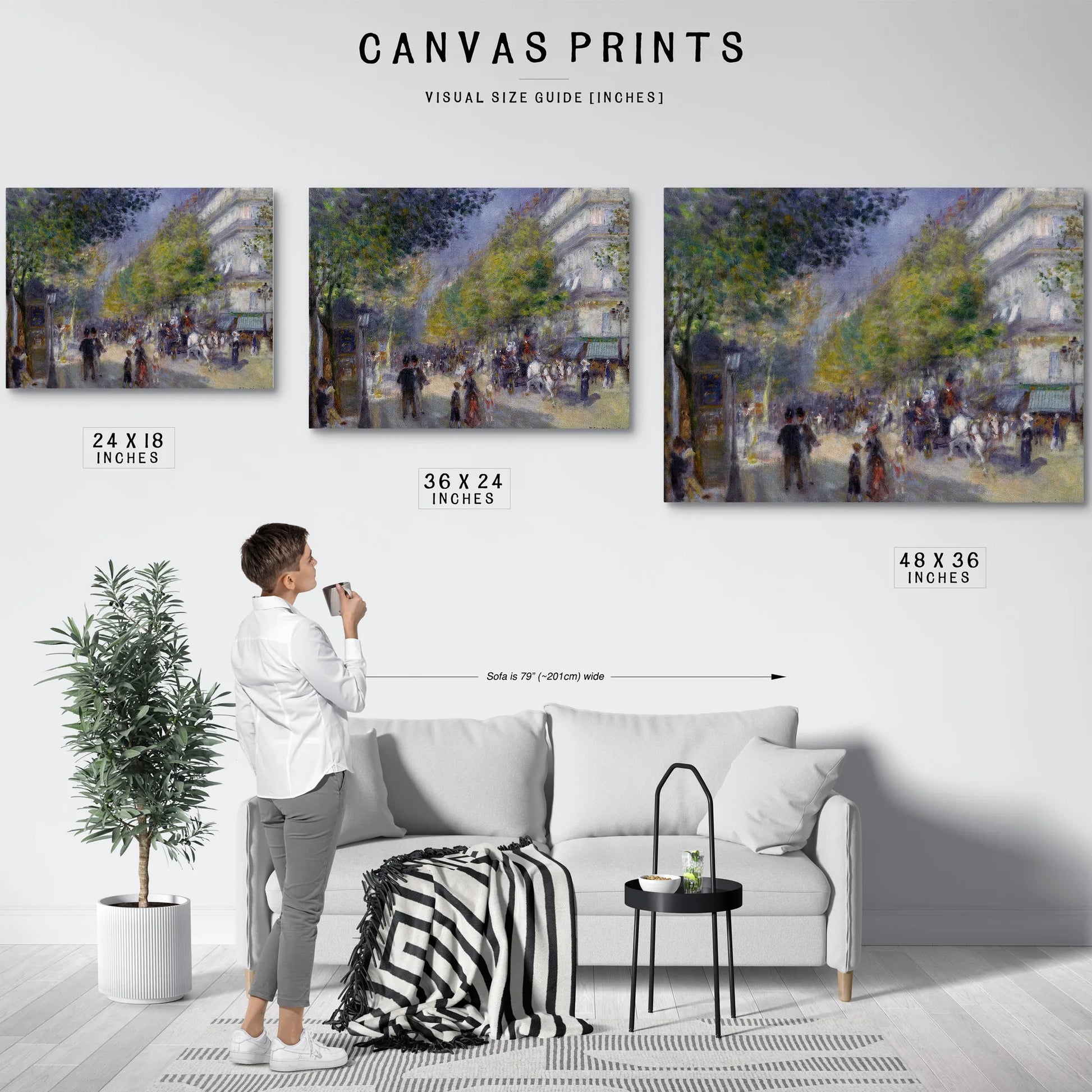 The Grand Boulevards By Pierre August Renoir Fine Art Print