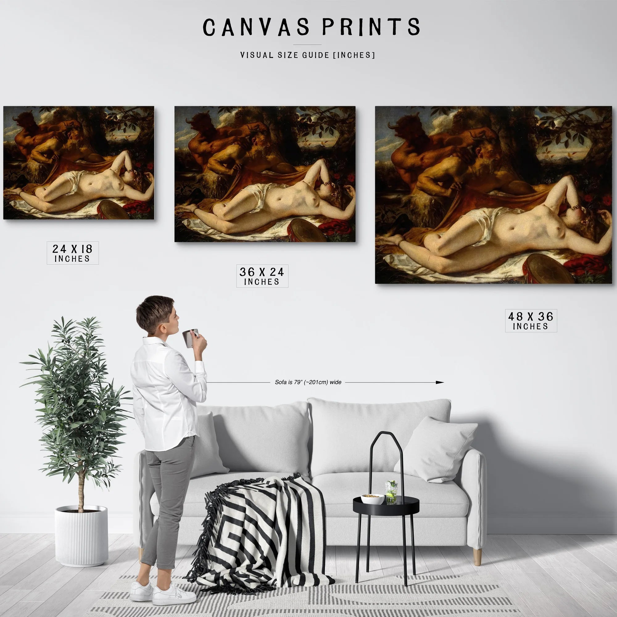 Sleeping Nymphs And Satyrs By William Etty Fine Art Print