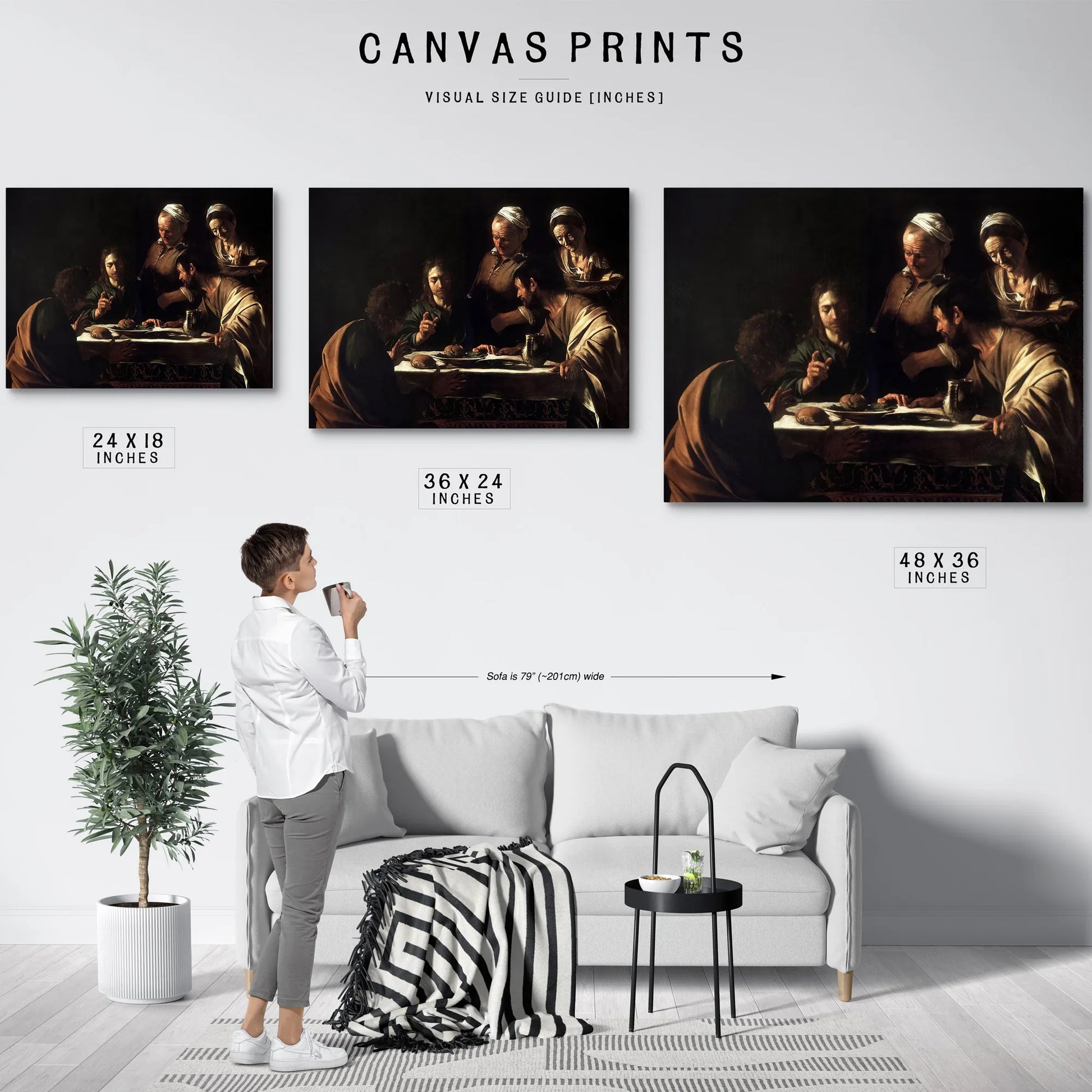 Supper At Emmaus By Caravaggio Fine Art Print
