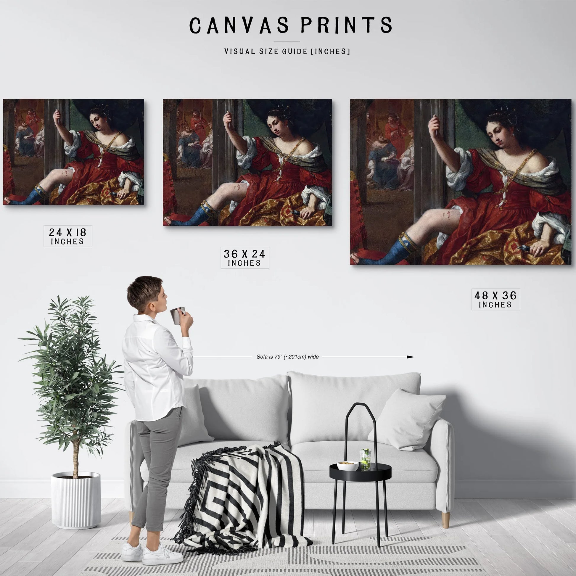 Portia Wounding Her Thigh 1664 By Elisabetta Sirani Fine Art Print