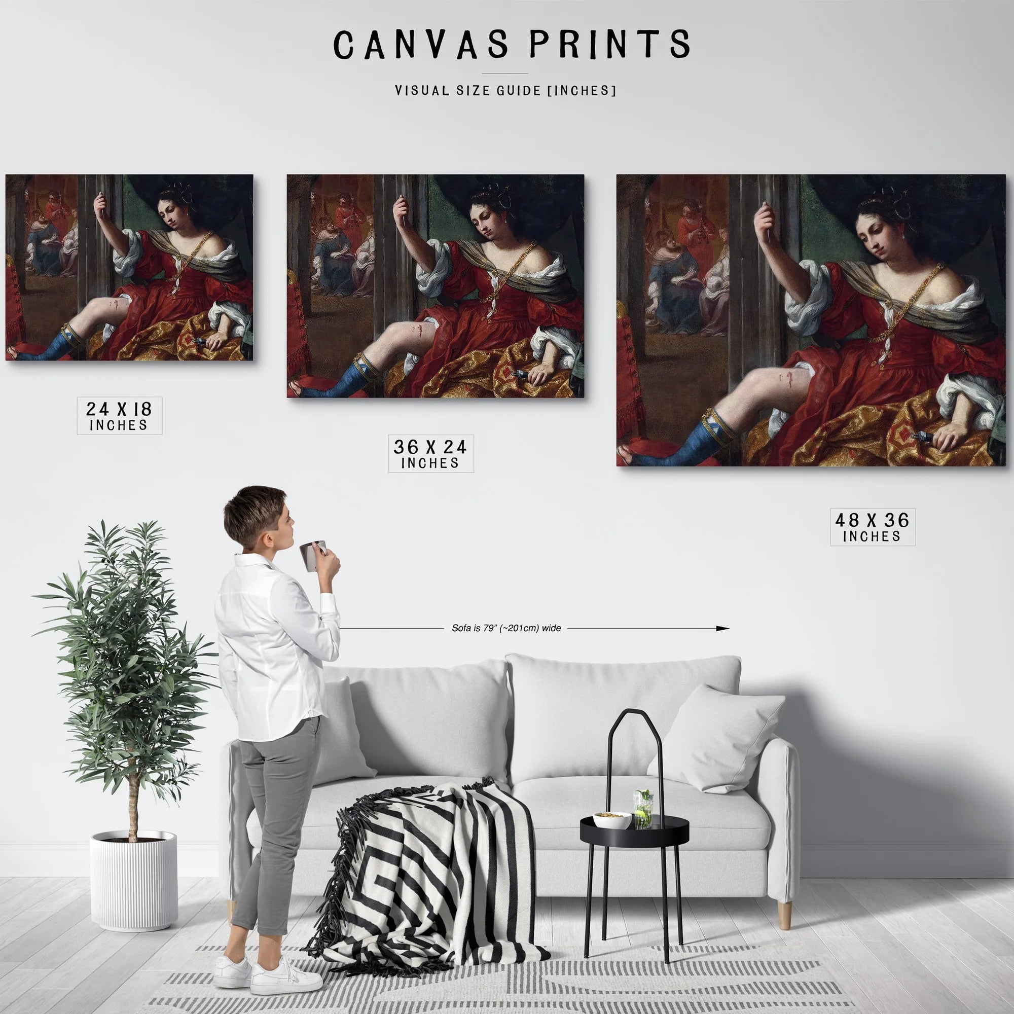 Portia Wounding Her Thigh 1664 By Elisabetta Sirani Fine Art Print