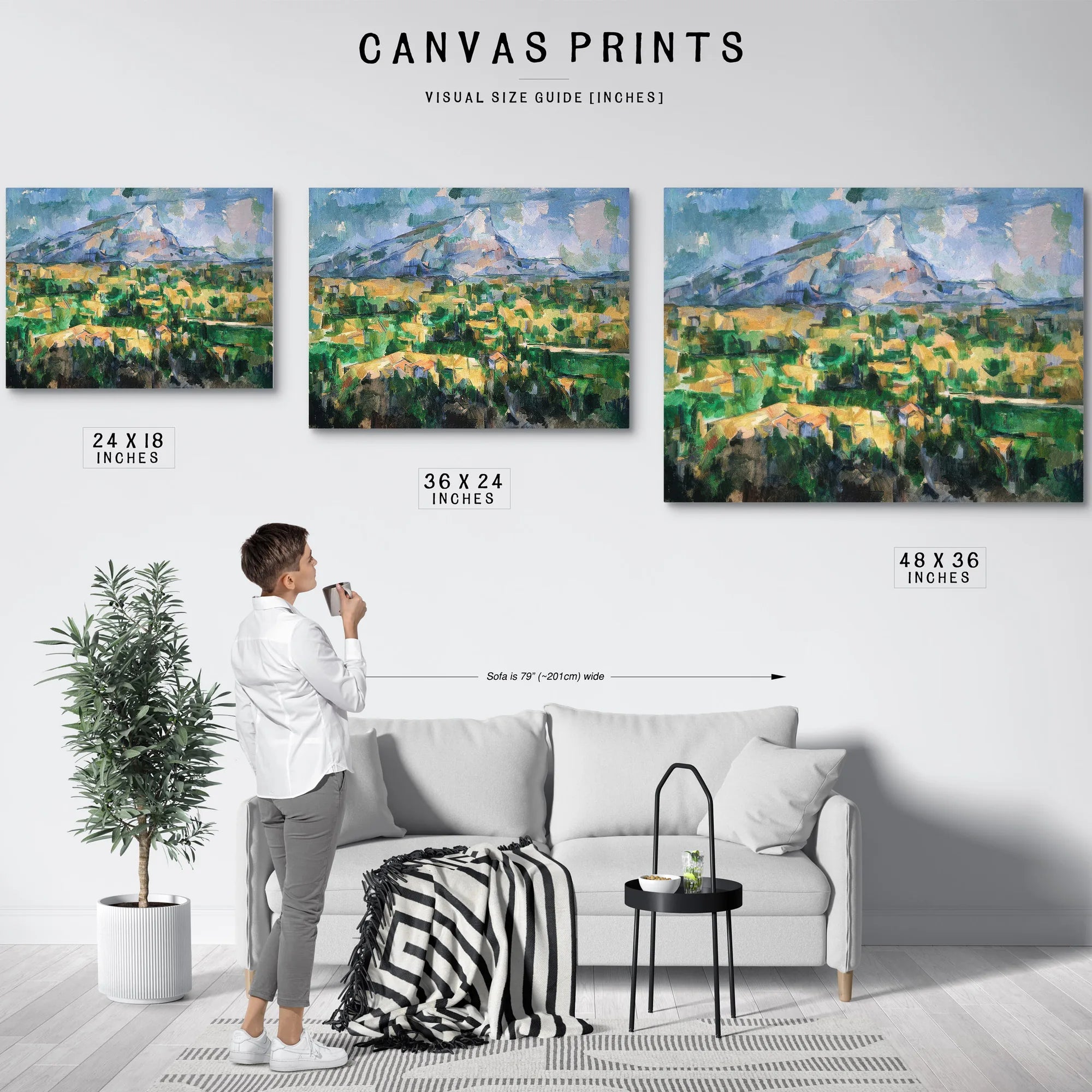 Mont Sainte Victoire By Paul Cezanne Fine Art Print