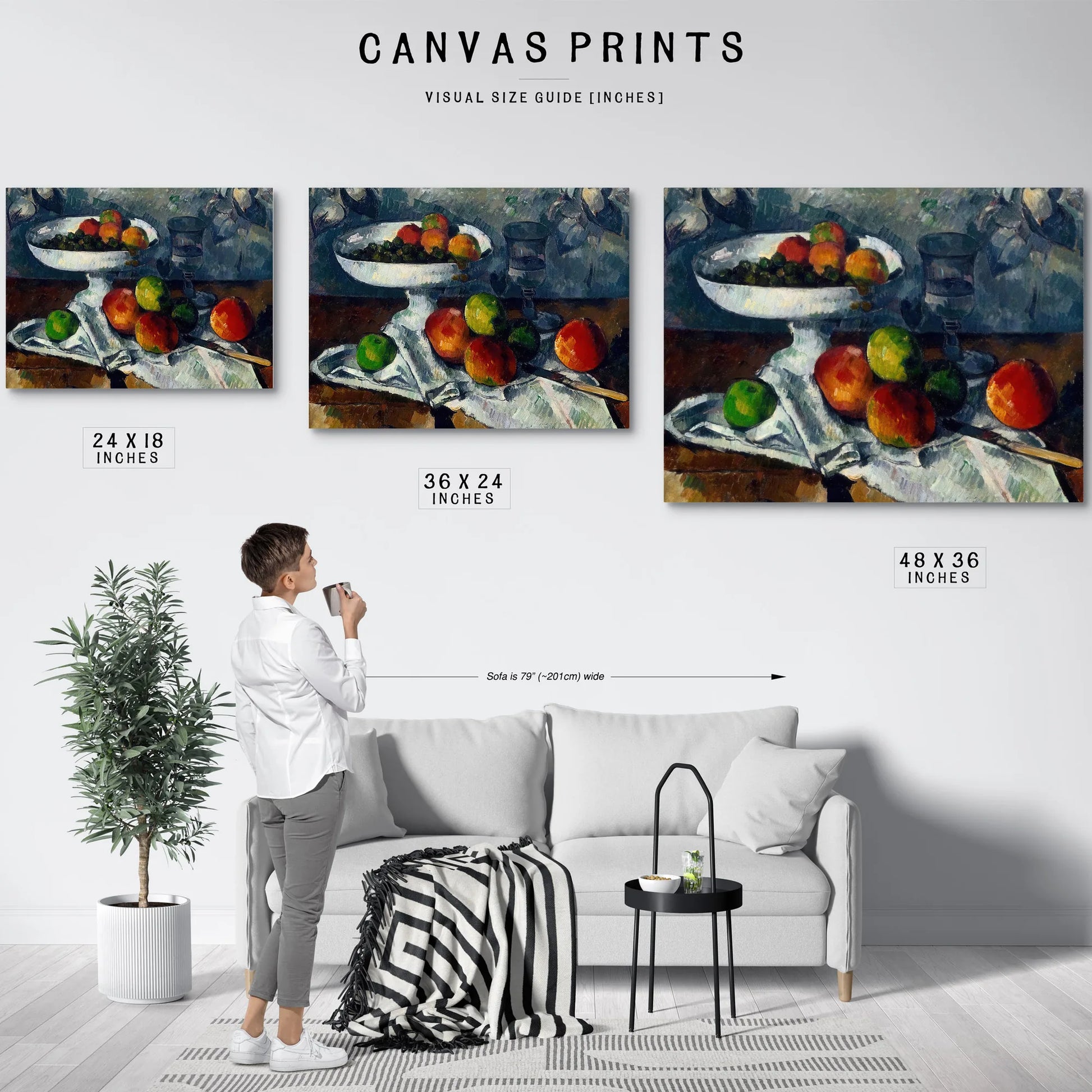 Still Life With Fruit Dish By Paul Cezanne Fine Art Print