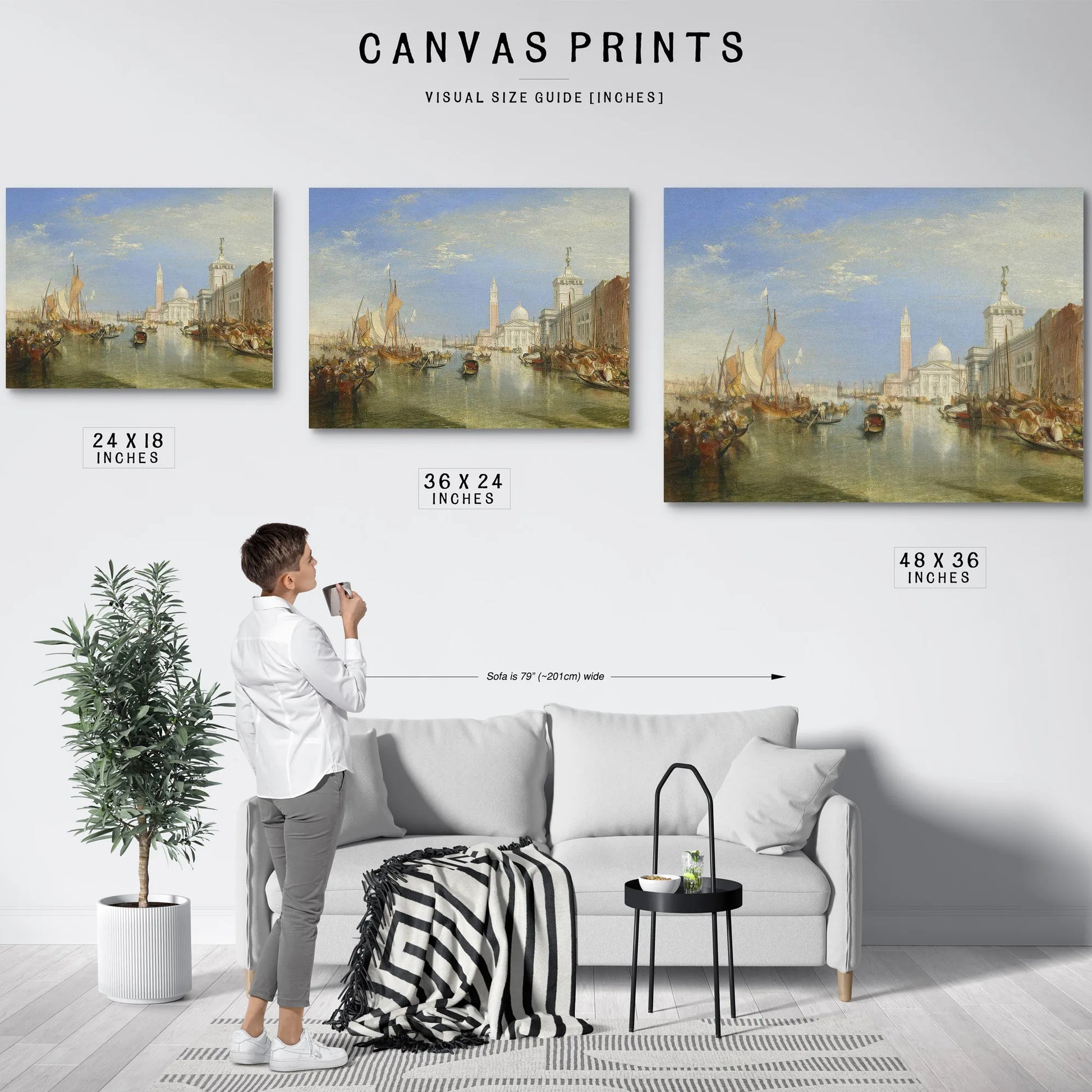 Venice The Dogana And San Giorgio Maggiore by Joseph Mallord William Turner Fine Art Print