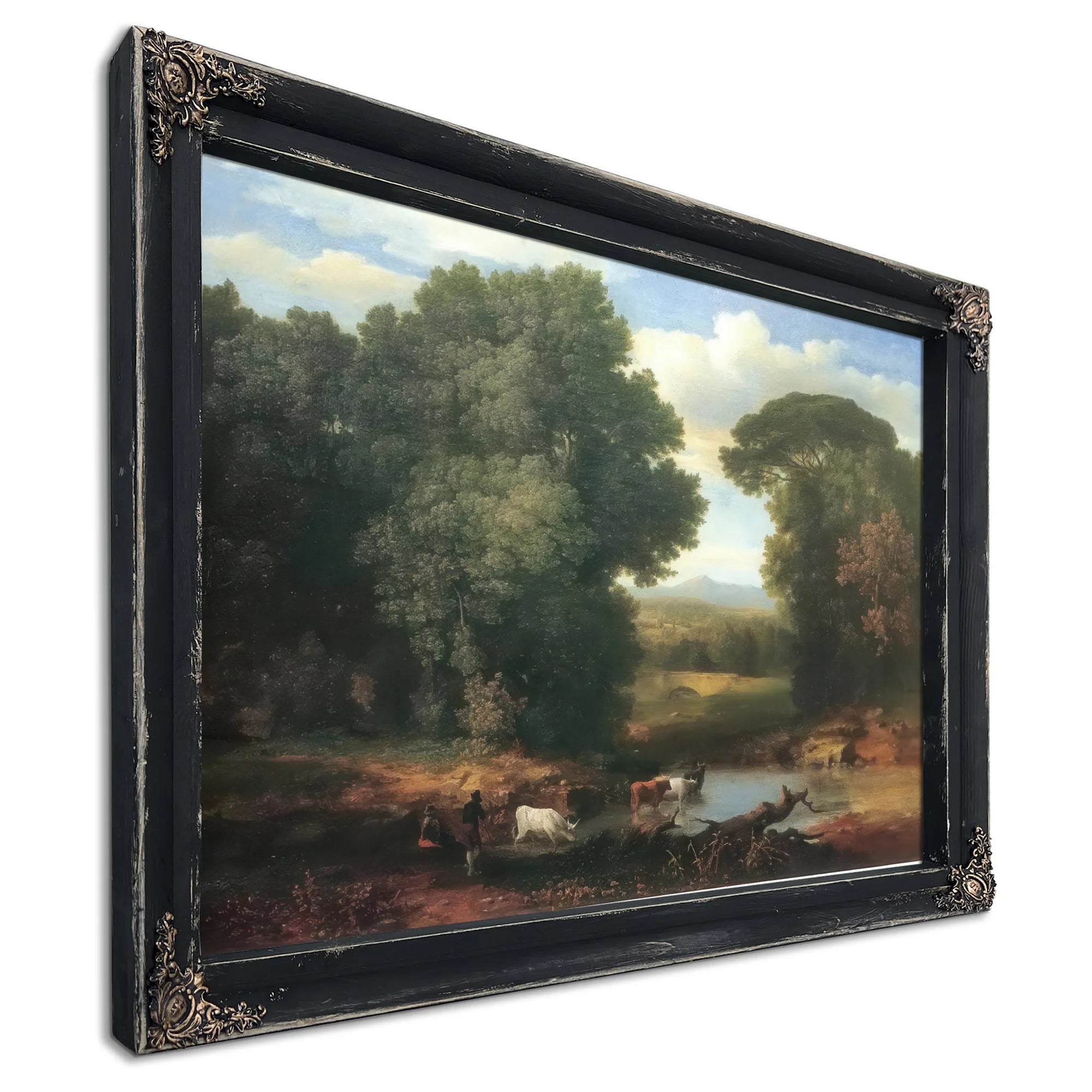 A Bit Of The Roman Aqueduct By George Inness Fine Art Print