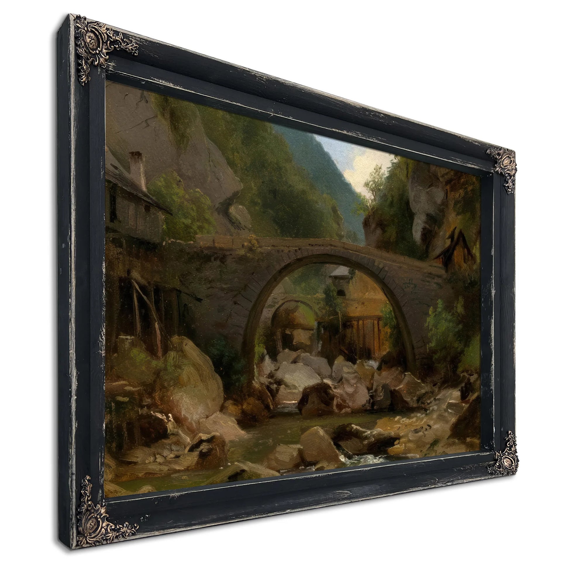 Mountain Stream In The Auvergne By Theodore Rousseau Fine Art Print