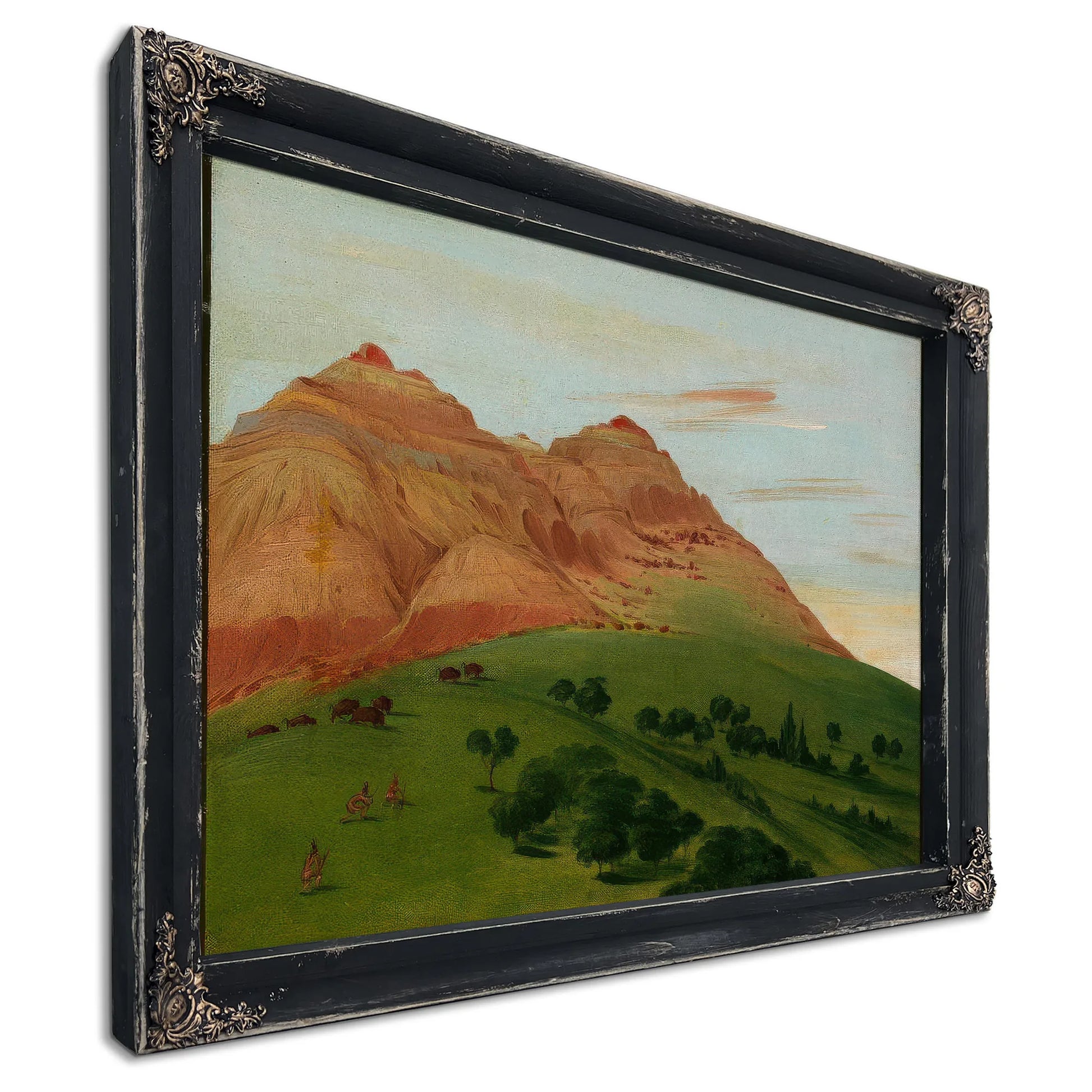 View In The Grand Detour, 1900 Miles Above St. Louis By George Catlin Fine Art Print