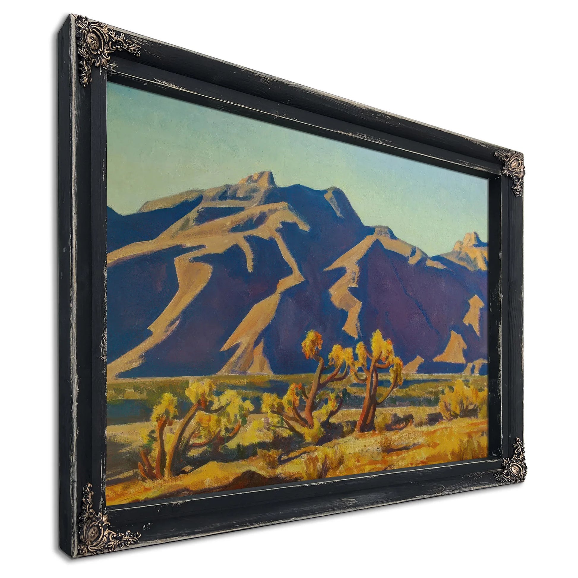 Chollas Against Mountains By Maynard Dixon Fine Art Print