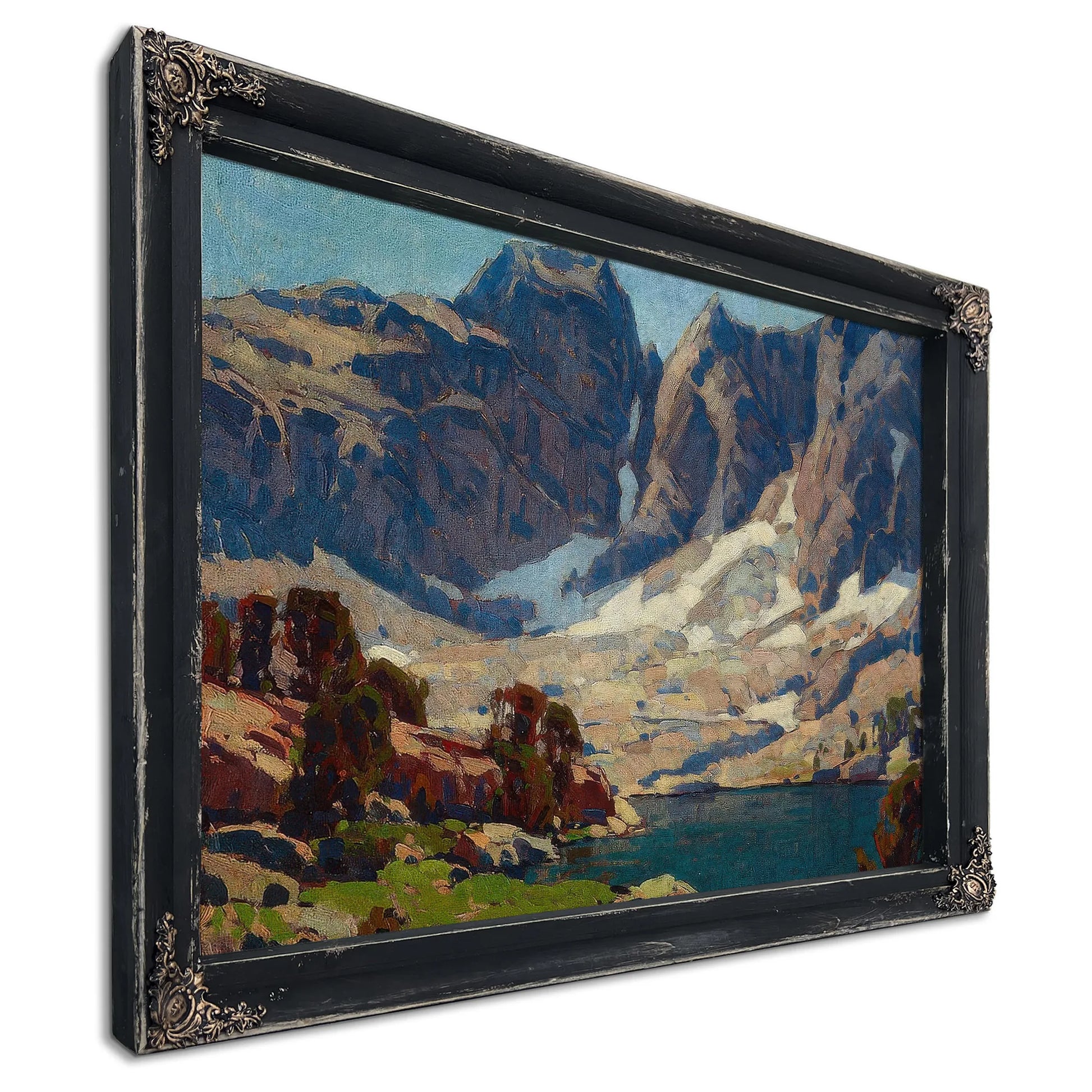 Sierra Lake Beneath Glaciers By Edgar Payne Fine Art Print