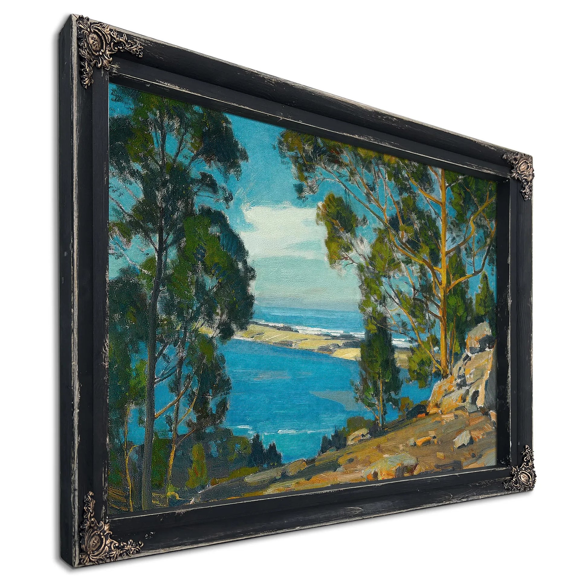 The Bay The Bar The Sea (At Morro) By William Wendt Fine Art Print