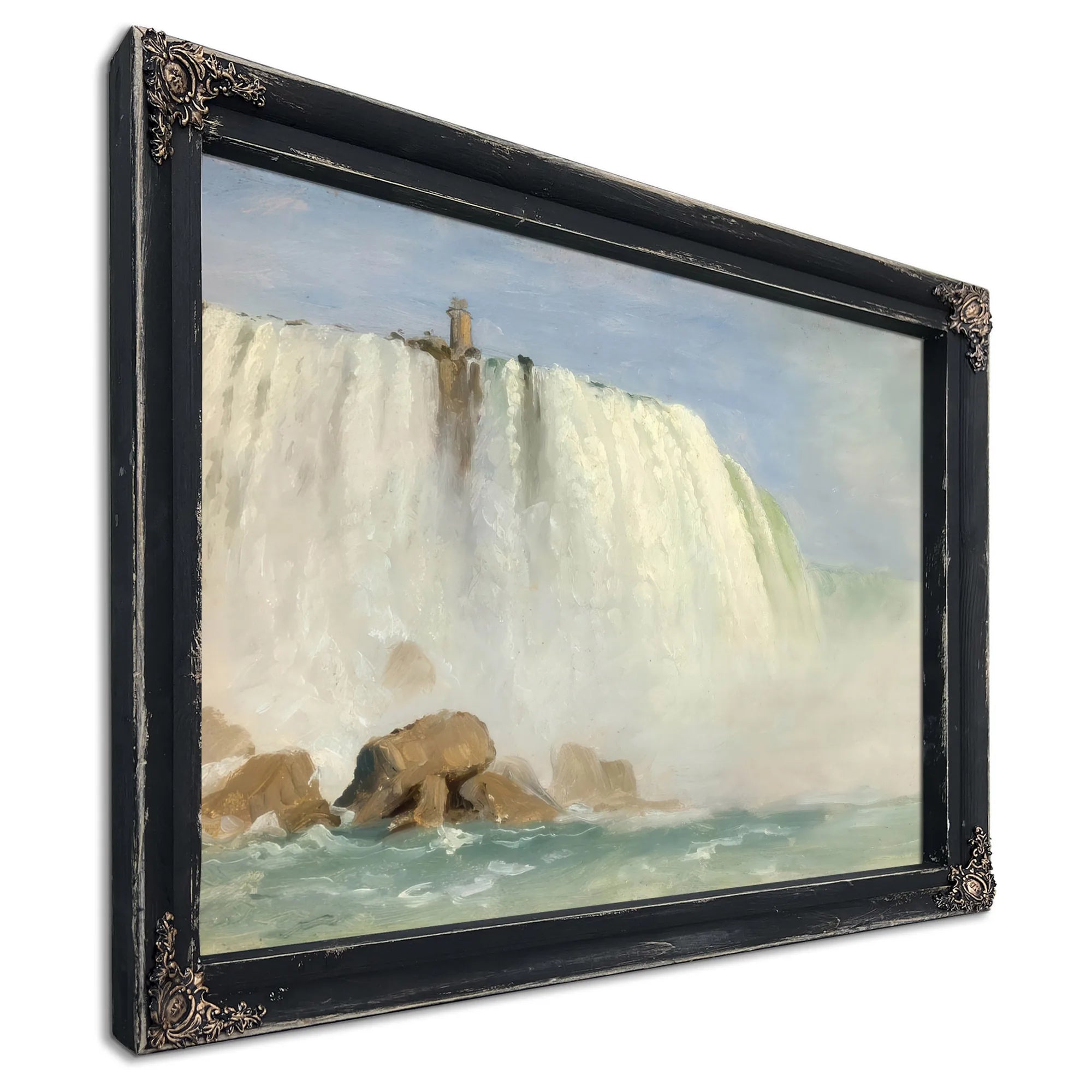 Study For Under Niagra By Frederic Edwin Church Fine Art Print