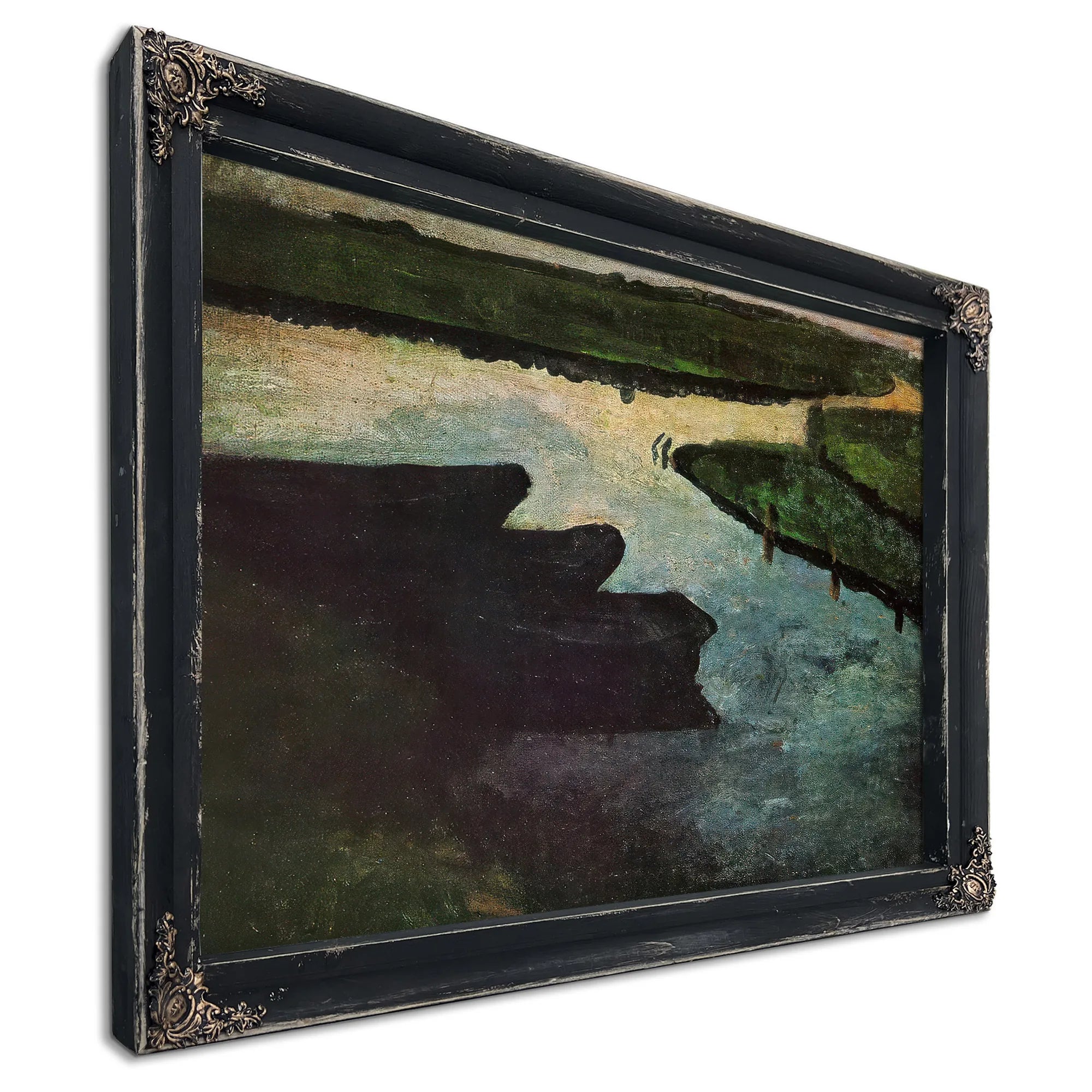 Canal With Peat Barges By Paula Modersohn Becker Fine Art Print