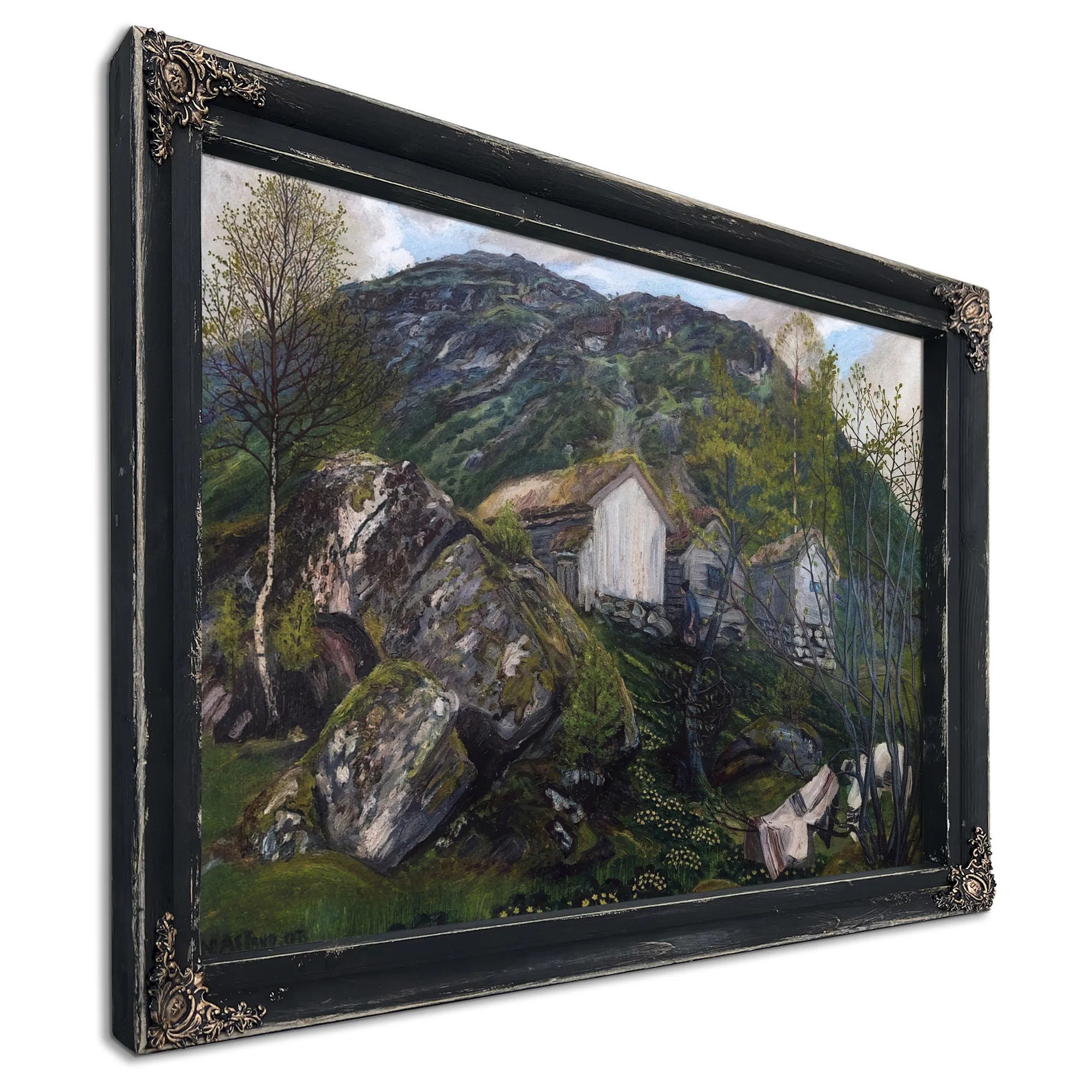 Spring Atmosphere Of An Old Cotter's Farm By Nicolai Astrup Fine Art Print