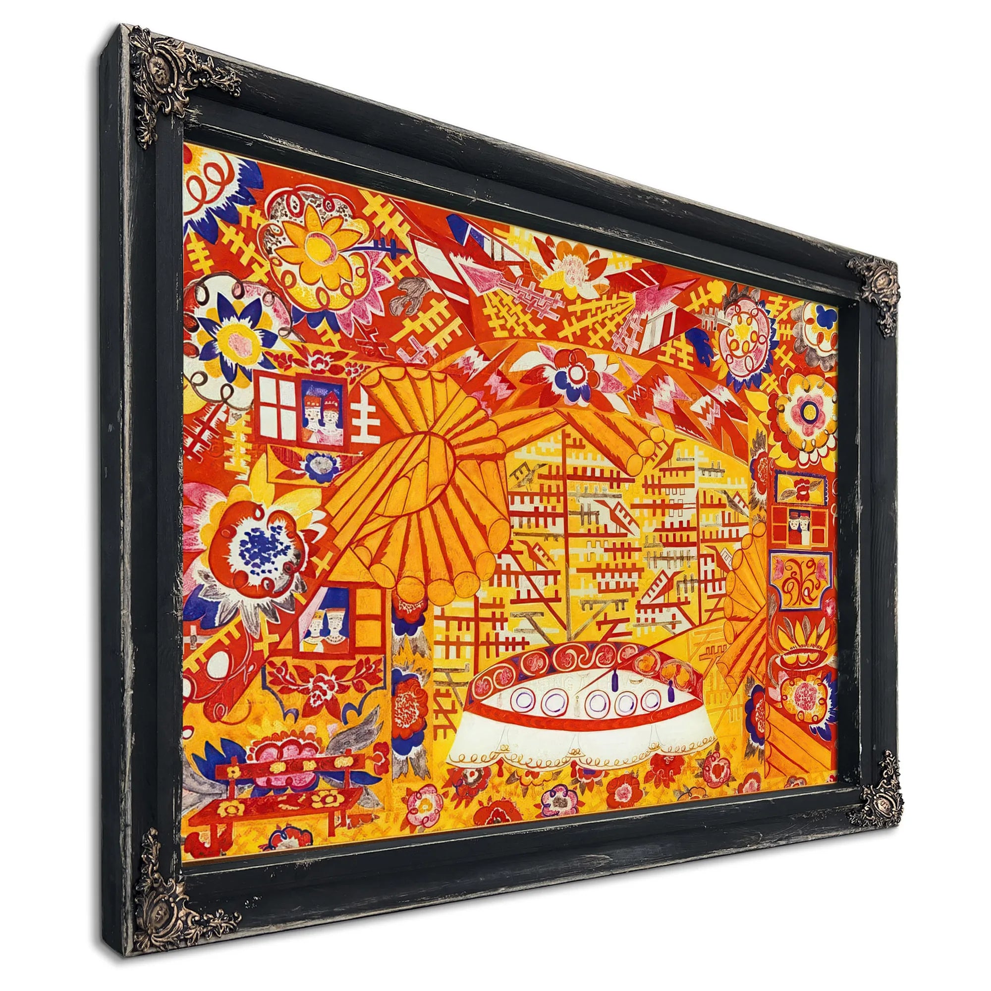 Set Design For 001039 Le Coq D 001039 Or 001039 1914 By Natalia Goncharova Fine Art Print