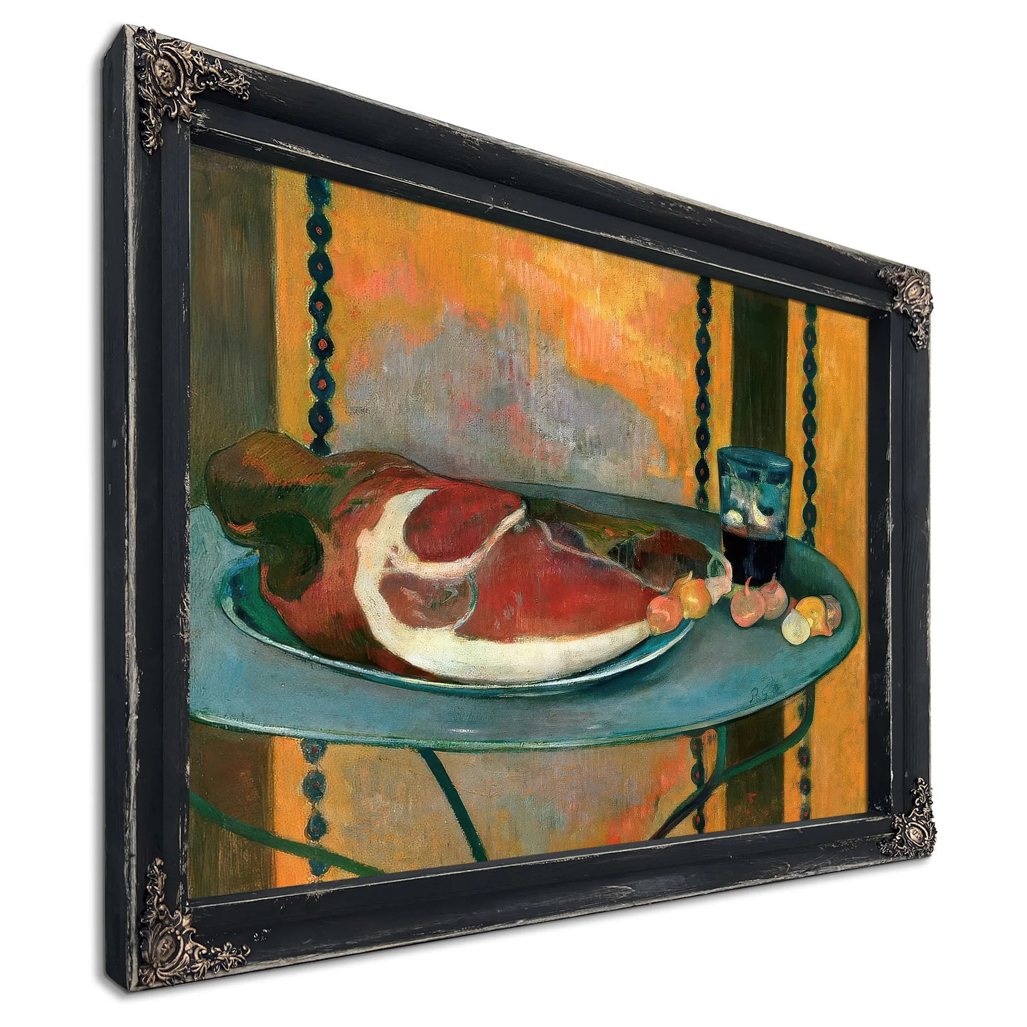 Still Life With Ham By Paul Gauguin Fine Art Print