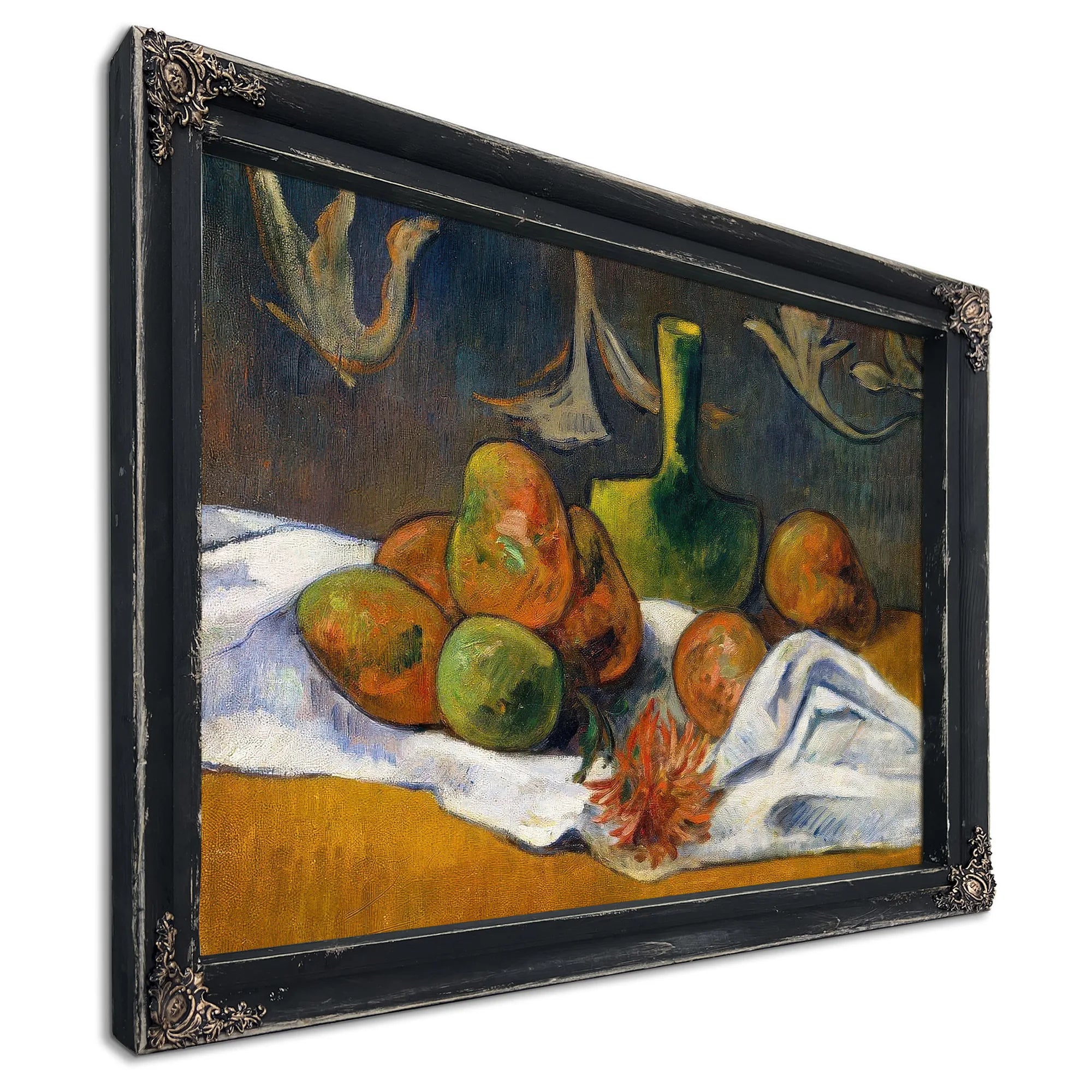 Still Life With Teapot And Fruit 1896 By Paul Gauguin Fine Art Print