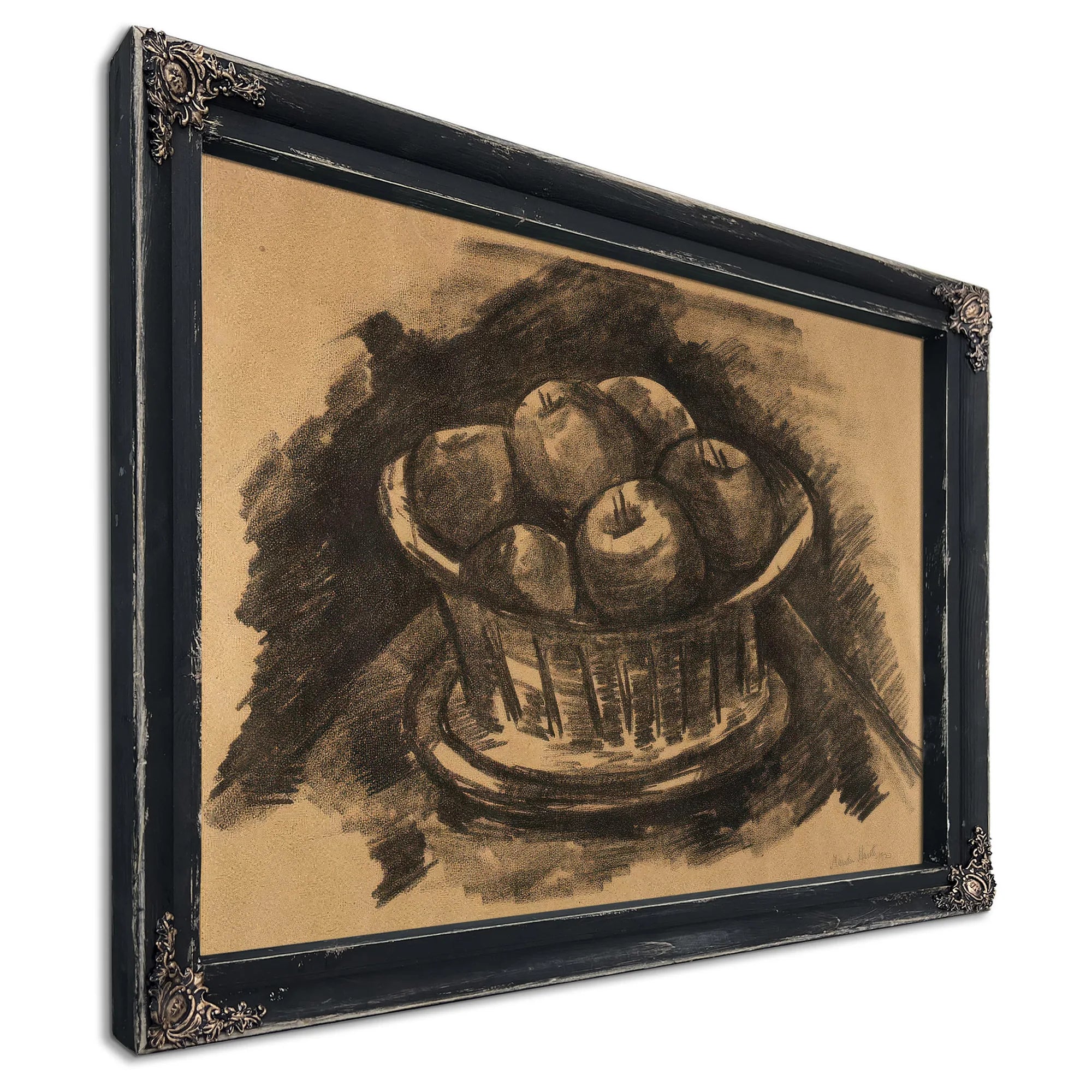 Apples In Basket By Marsden Hartley Fine Art Print