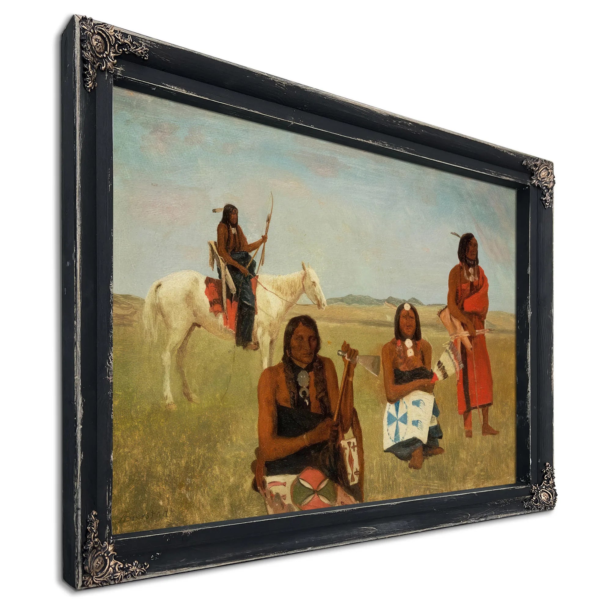 Indians Near Fort Laramie By Albert Bierstadt Fine Art Print
