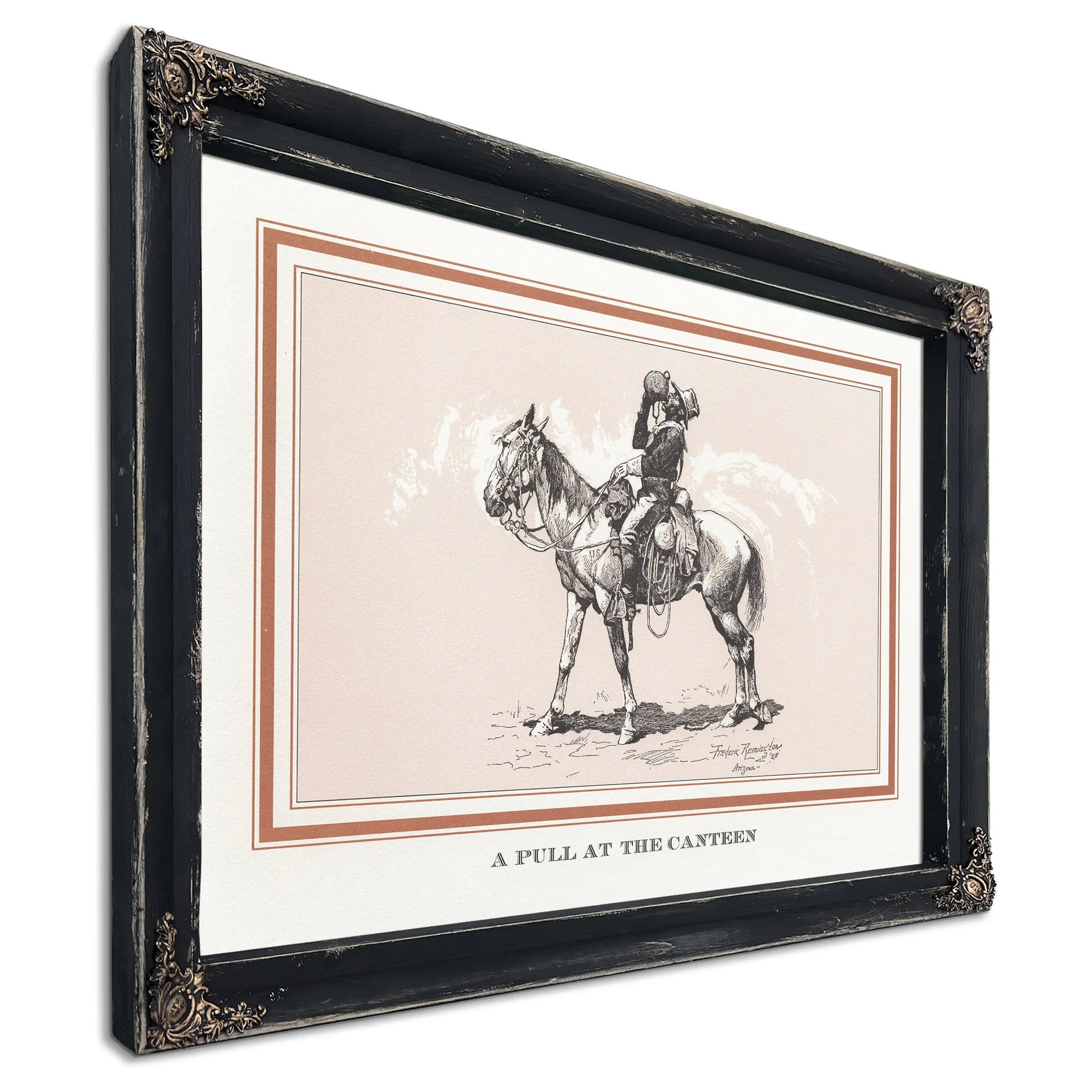 A Pull At The Canteen by Frederic Remington