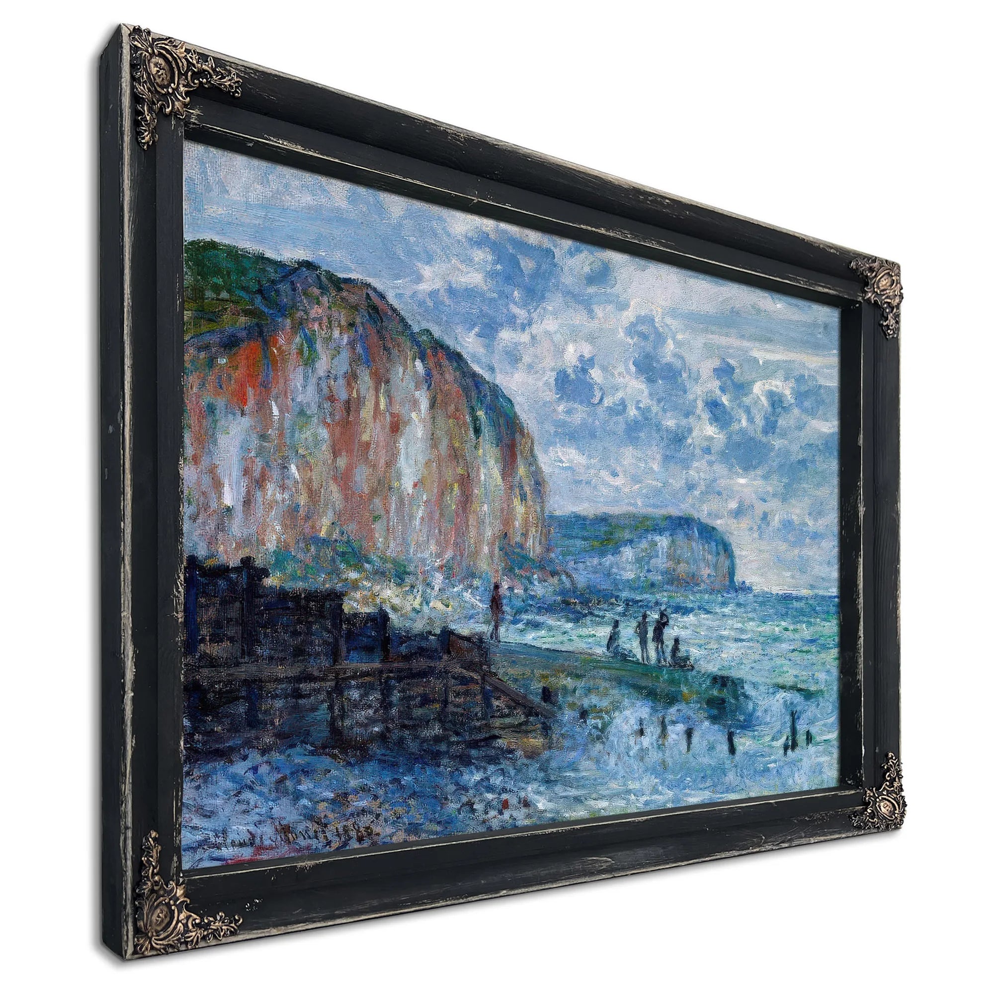 Cliffs Of The Petites Dalles By Claude Monet Fine Art Print